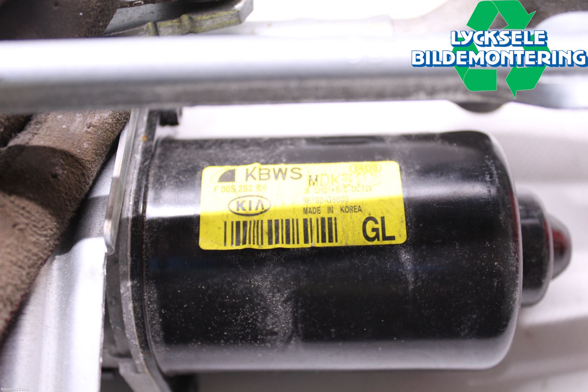 Kia PICANTO 17- Torkarmotor Vindruta