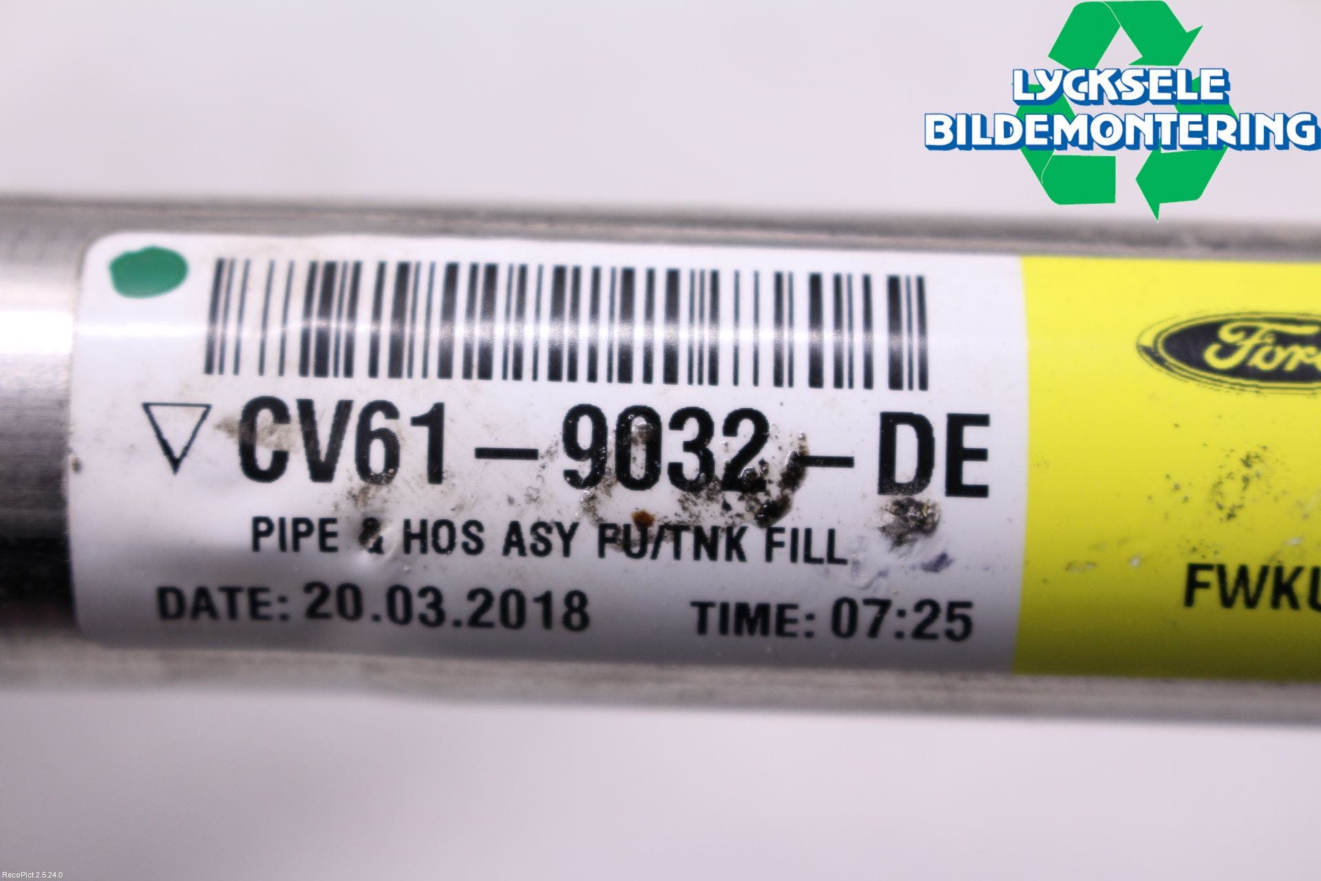 Ford KUGA 17-19 Bränslepåfyllnrör-Slang