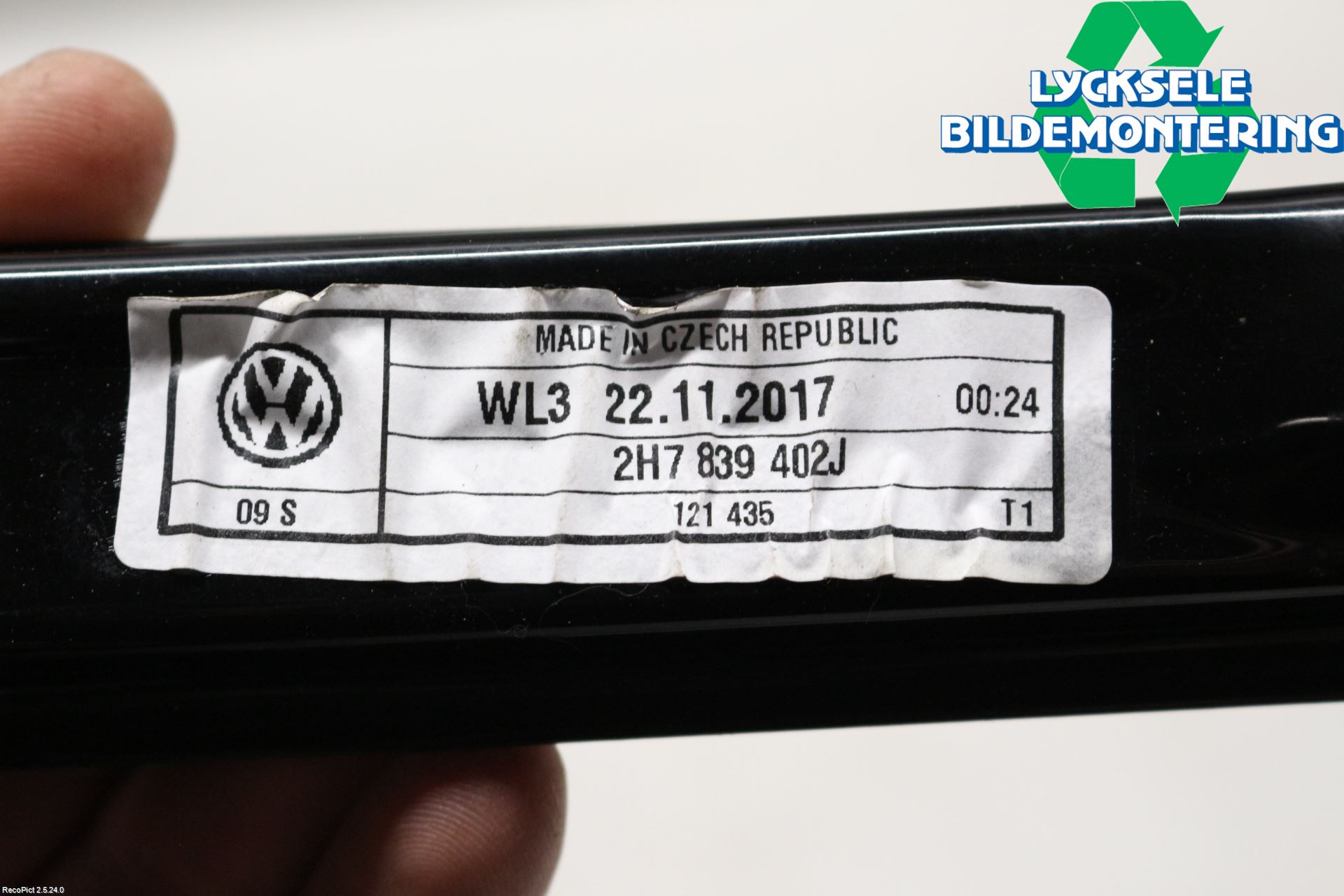 Volkswagen VW AMAROK 2H 10-22 Fönsterhissmekanism