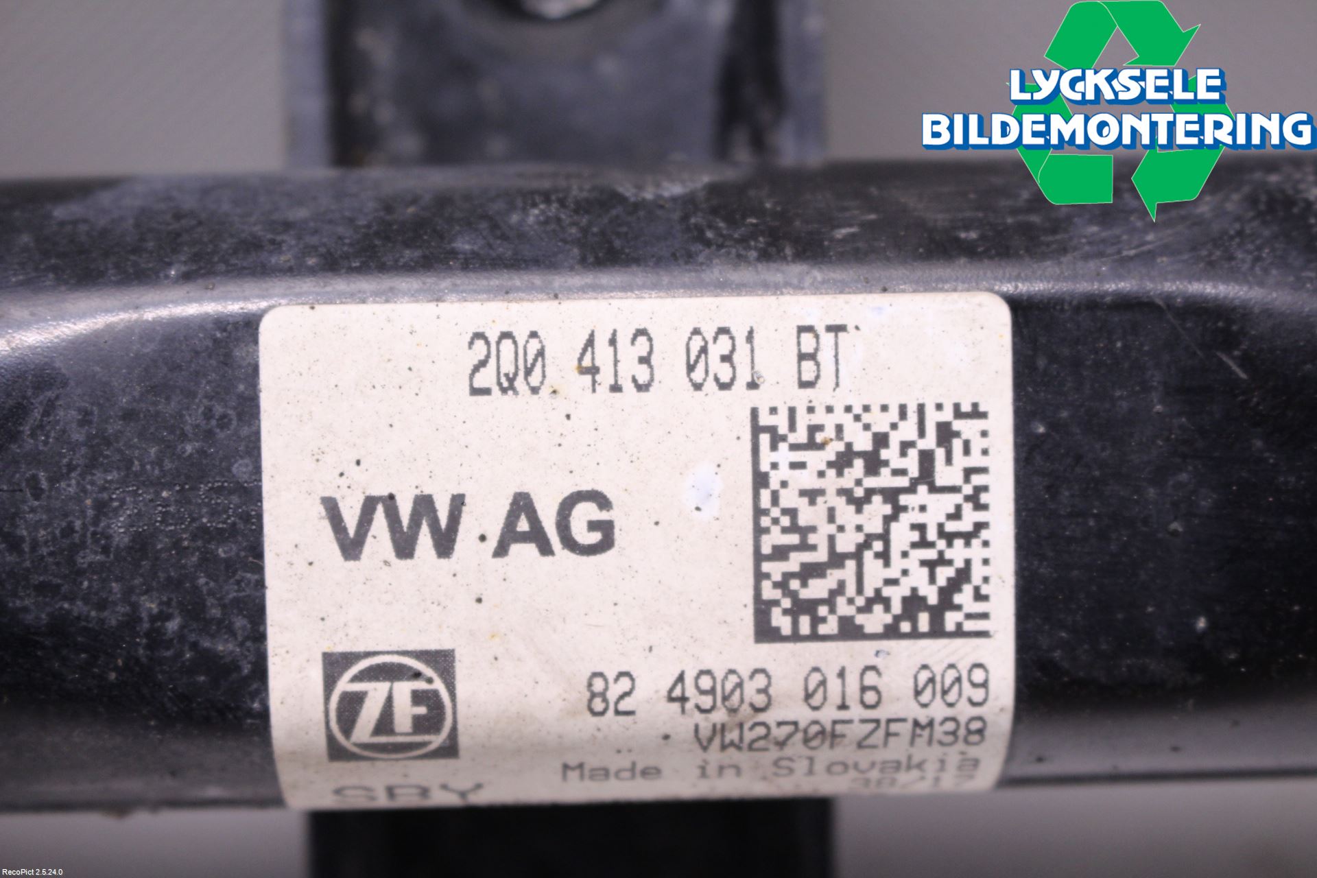 Volkswagen VW POLO VI 18->> Fjäderben Fram Höger