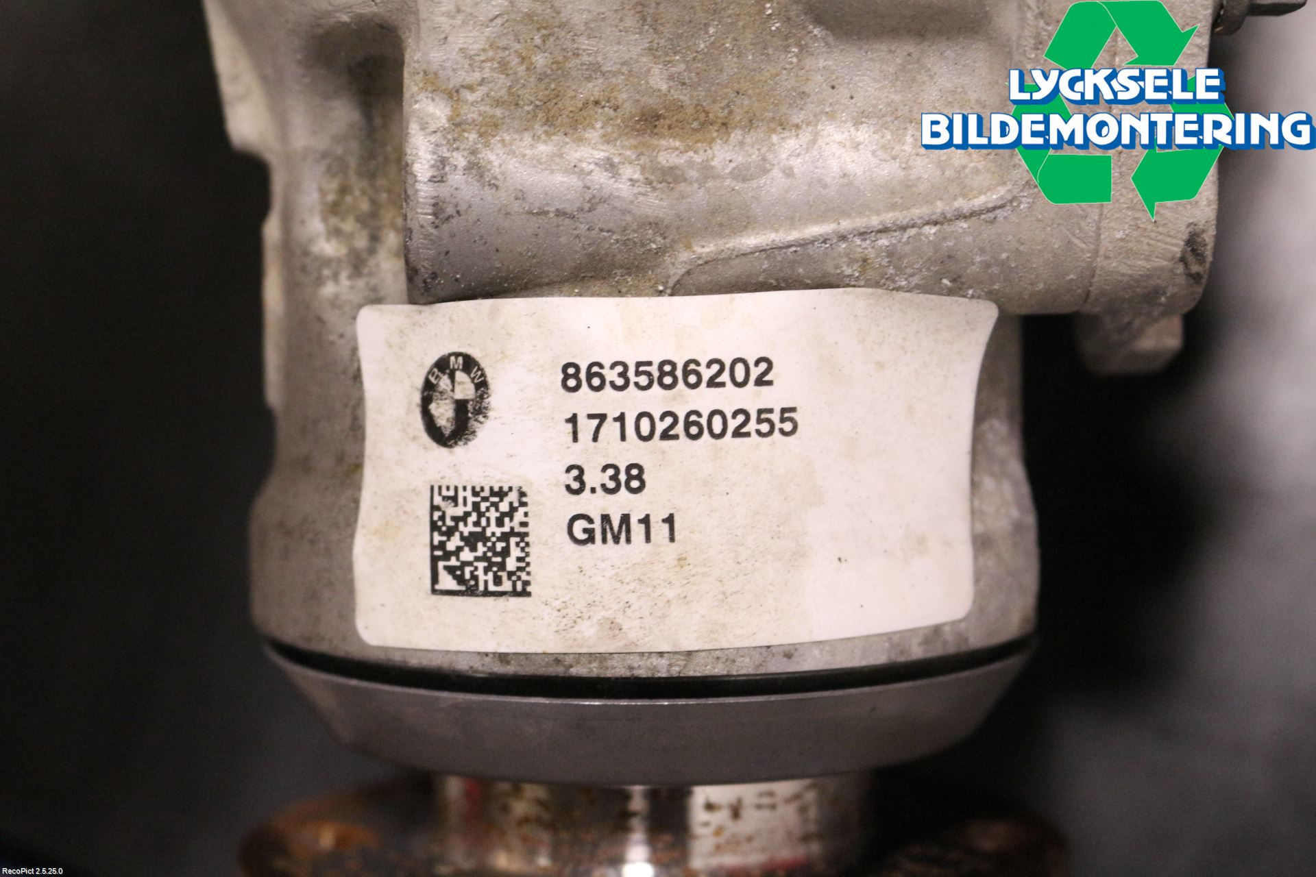 BMW 3 F30/F31/F80 12-19 Framvagn Diffrential