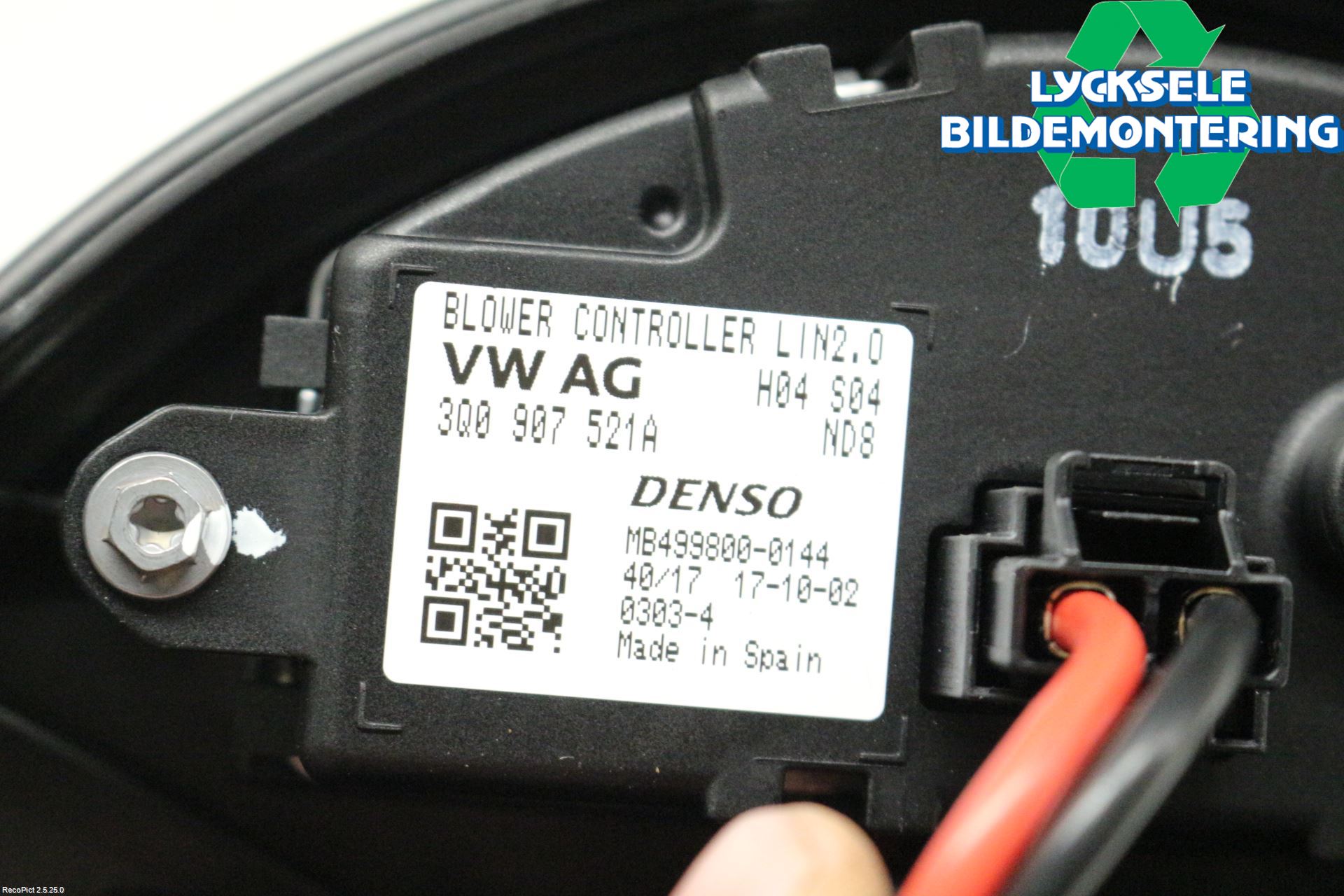 Volkswagen VW PASSAT 15-19 Ac Värmefläkt