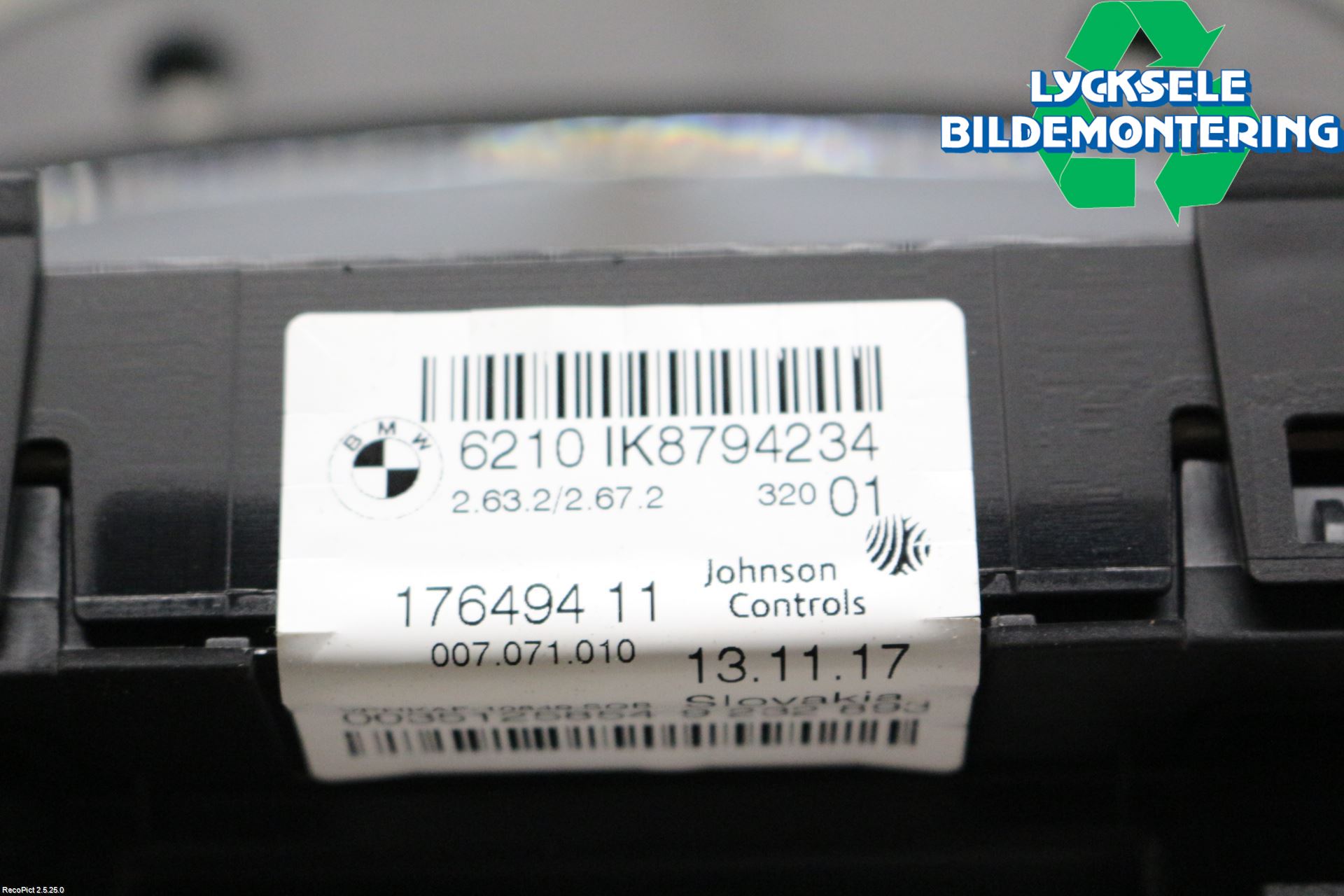 BMW 3 F30/F31/F80 12-19 Instrument Komb