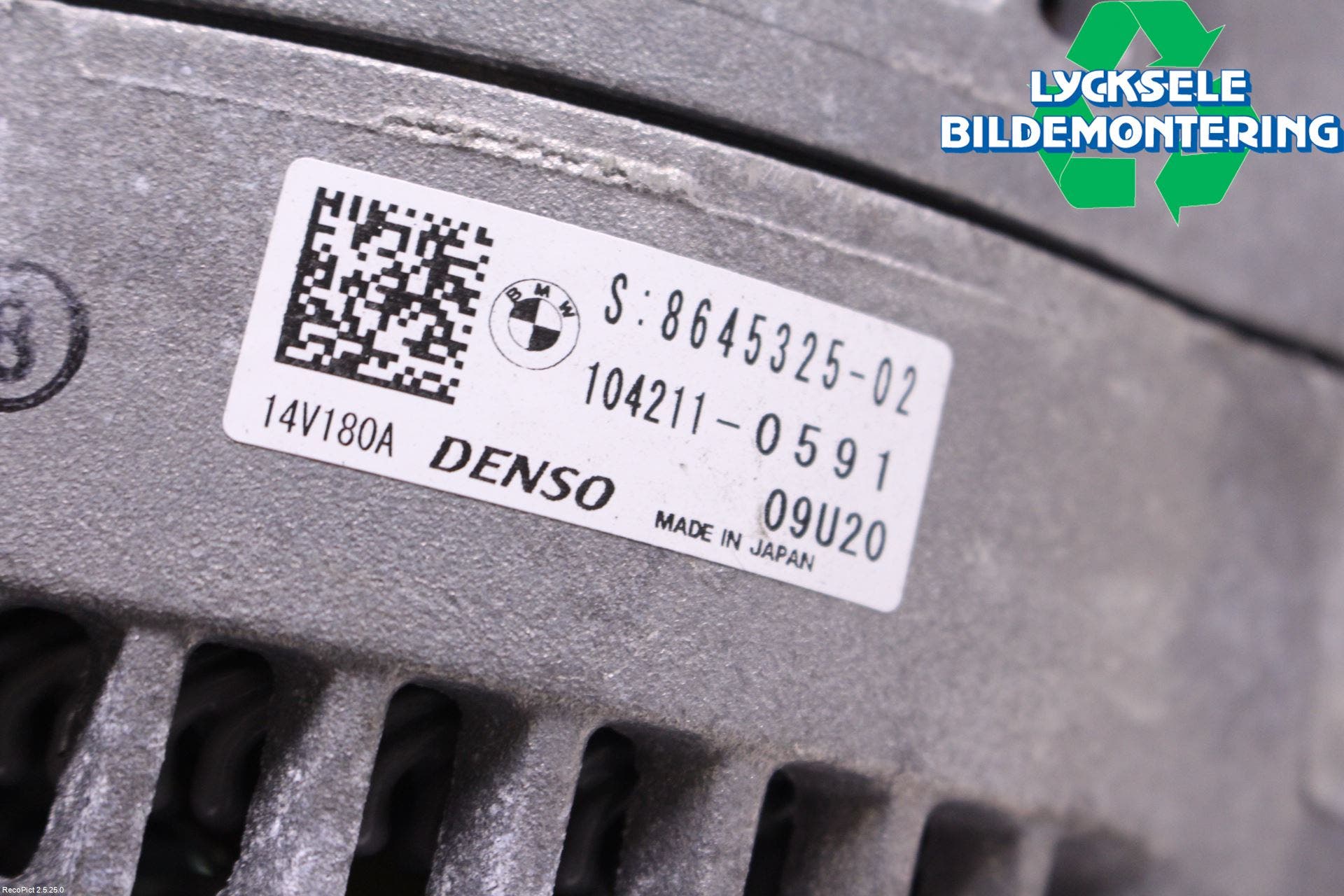 BMW 3 F30/F31/F80 12-19 Generator