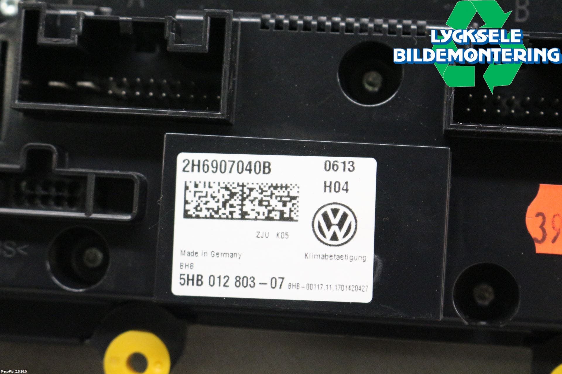 Volkswagen VW AMAROK 2H 10-22 Ac Styrenhet Ac Manöveren