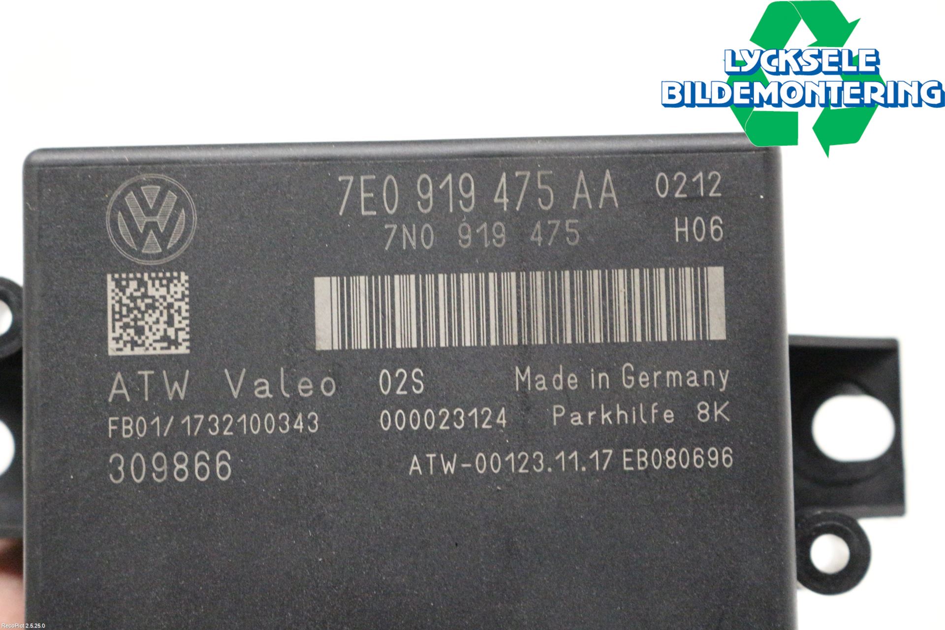 Volkswagen VW AMAROK 2H 10-22 Styrenhet Parkeringshjälp