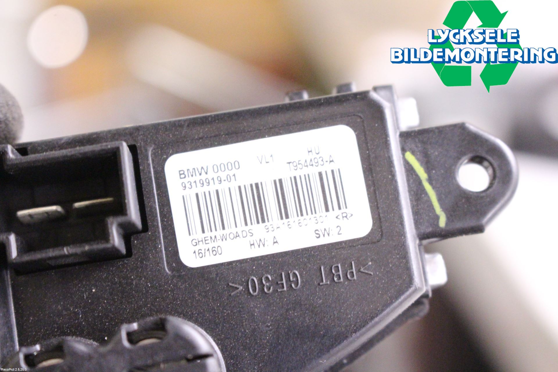 BMW 4 F36 Gran Coupé 14-20 Värmefläktsmotstånd