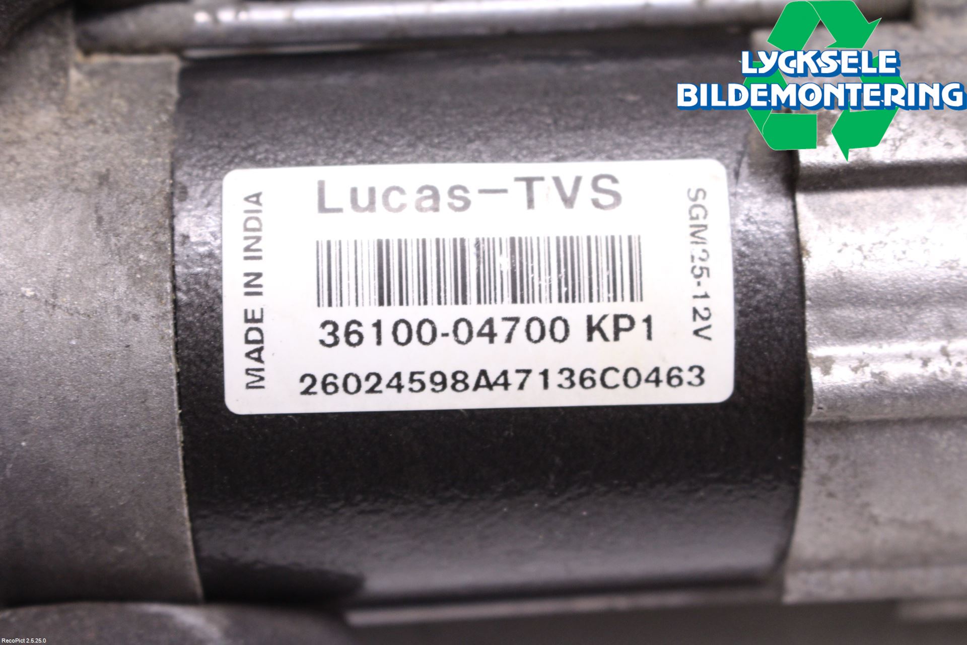 Hyundai i10 BA 14-16 Startmotor Diesel