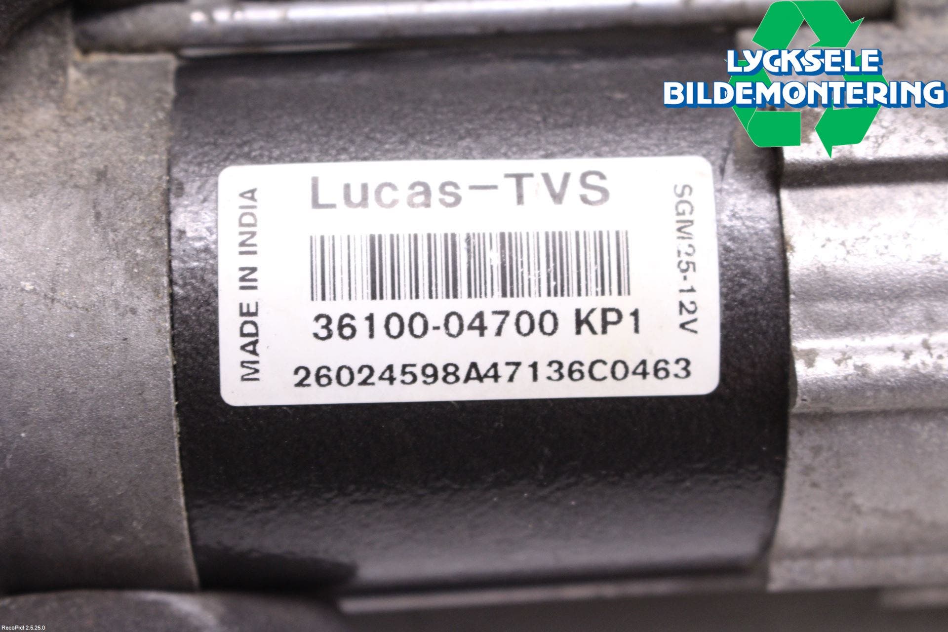 Hyundai i10 BA 14-16 Startmotor Diesel