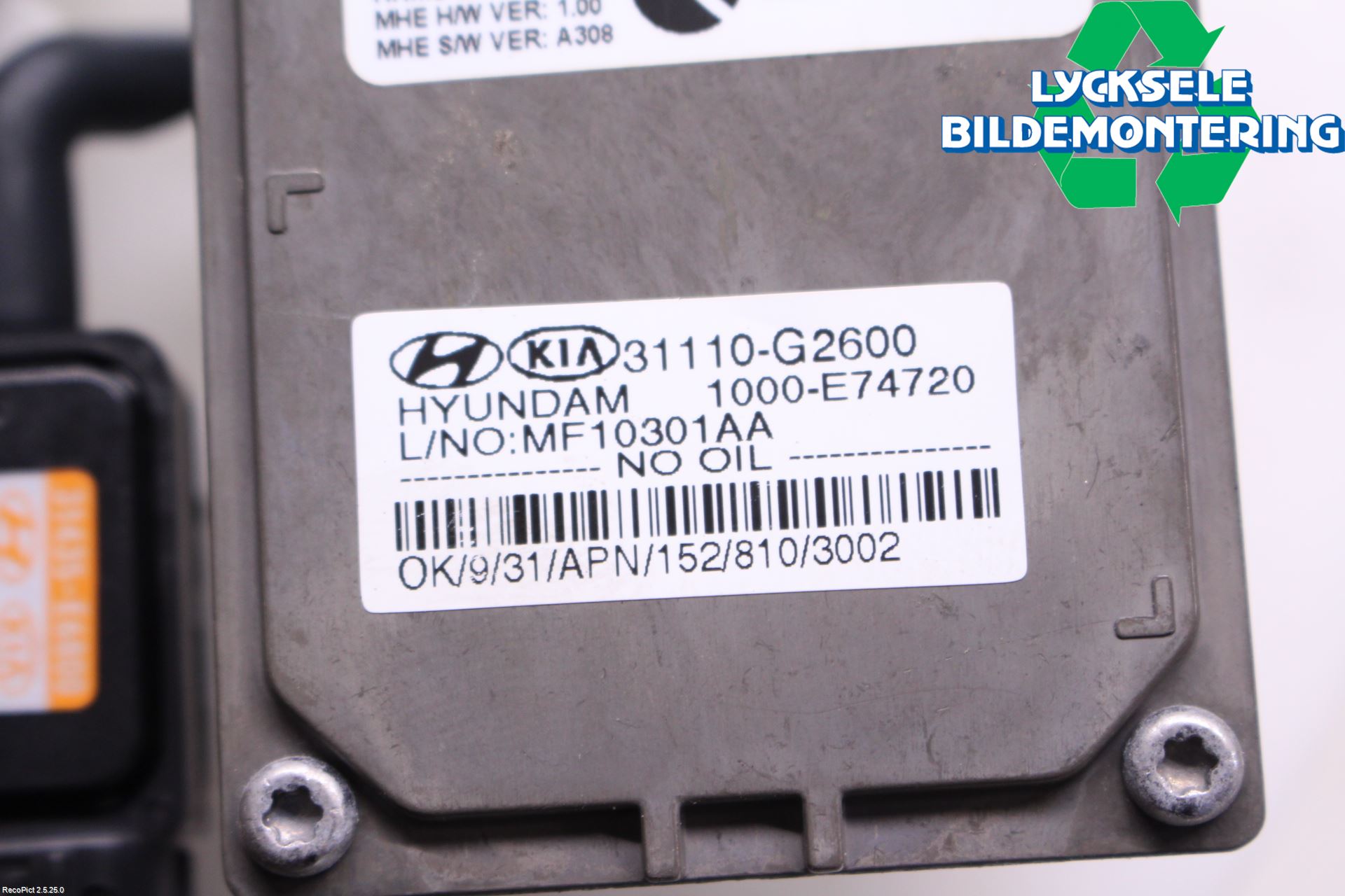 Kia NIRO (DE) 17-22 Bränslepump El