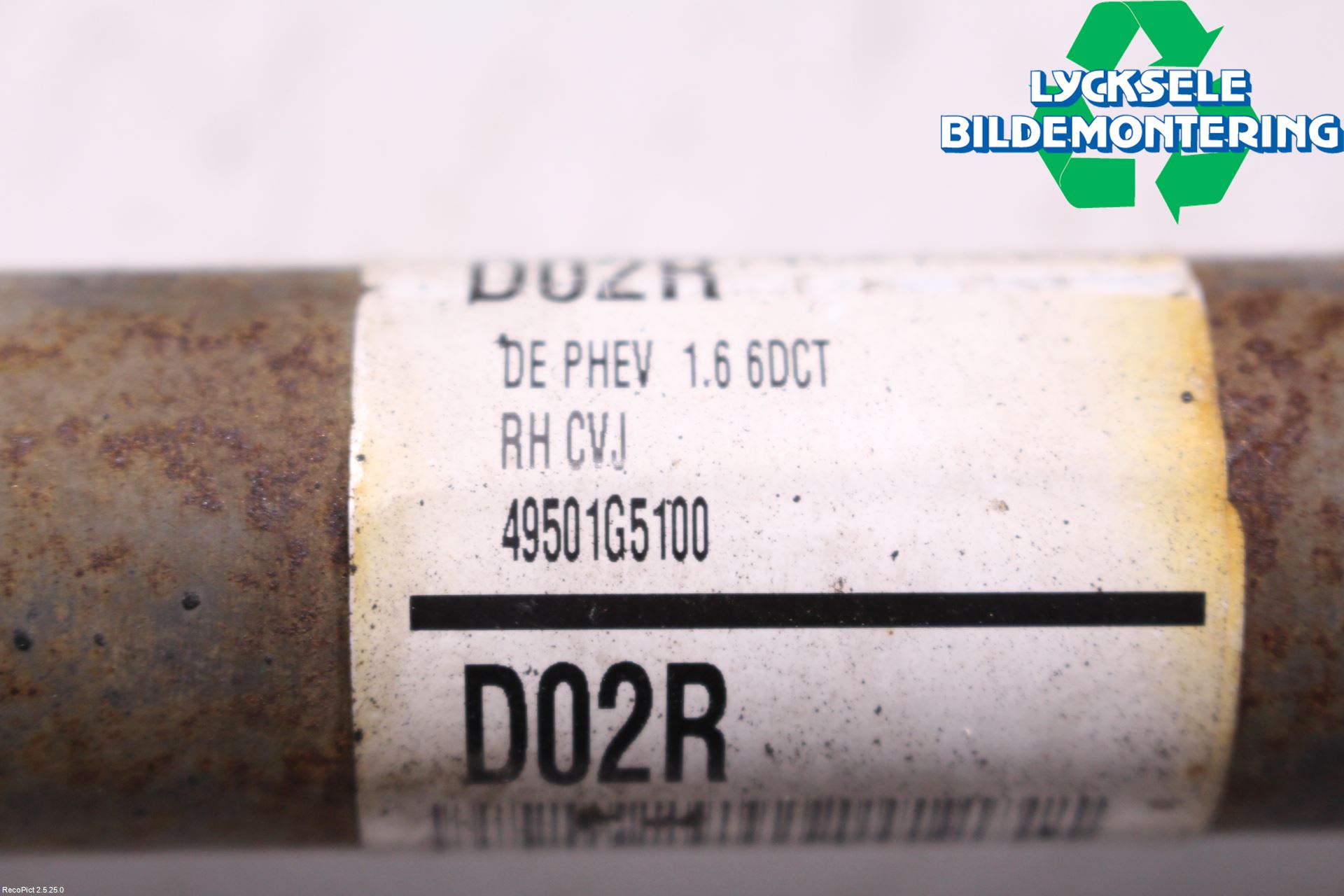 Kia NIRO (DE) 17-22 Drivaxel Fram Höger