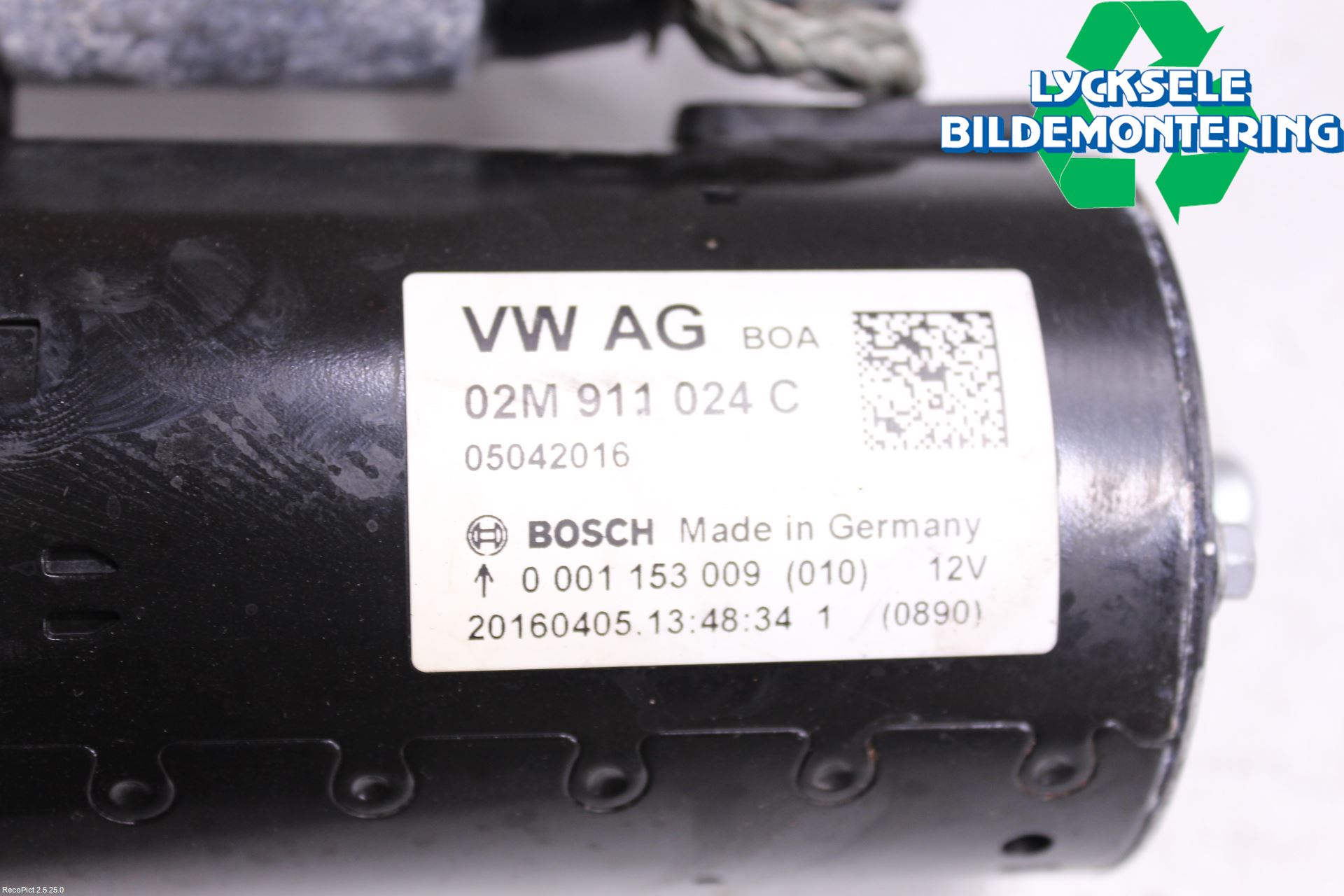 Volkswagen VW SHARAN 11- Startmotor Diesel