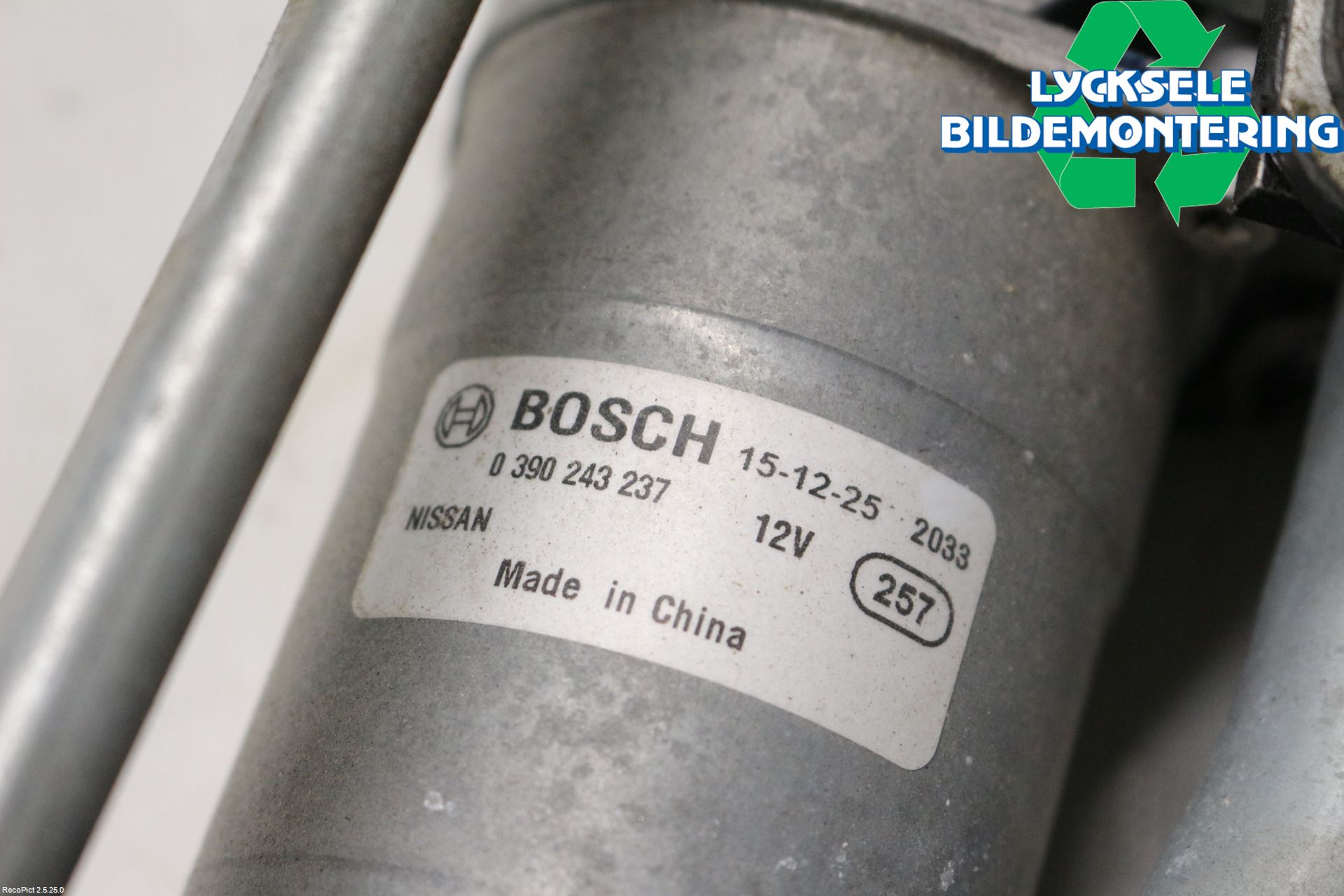 Nissan PULSAR Torkarmekanism Vindruta