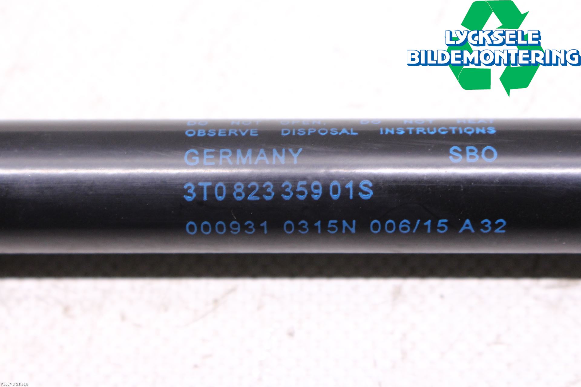 Skoda SUPERB 09-15 Gasfjäder Motorhuv