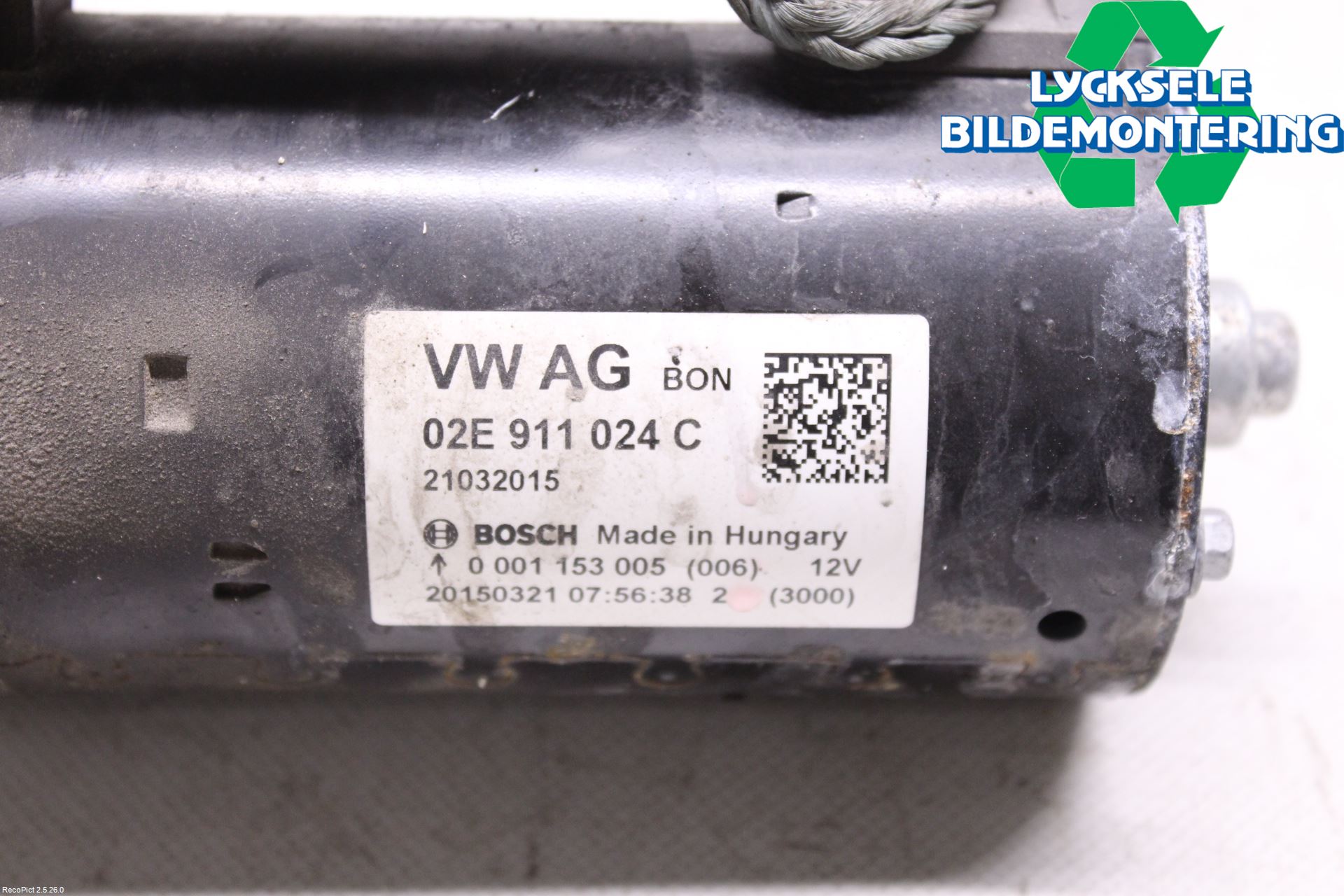 Skoda SUPERB 09-15 Startmotor Diesel