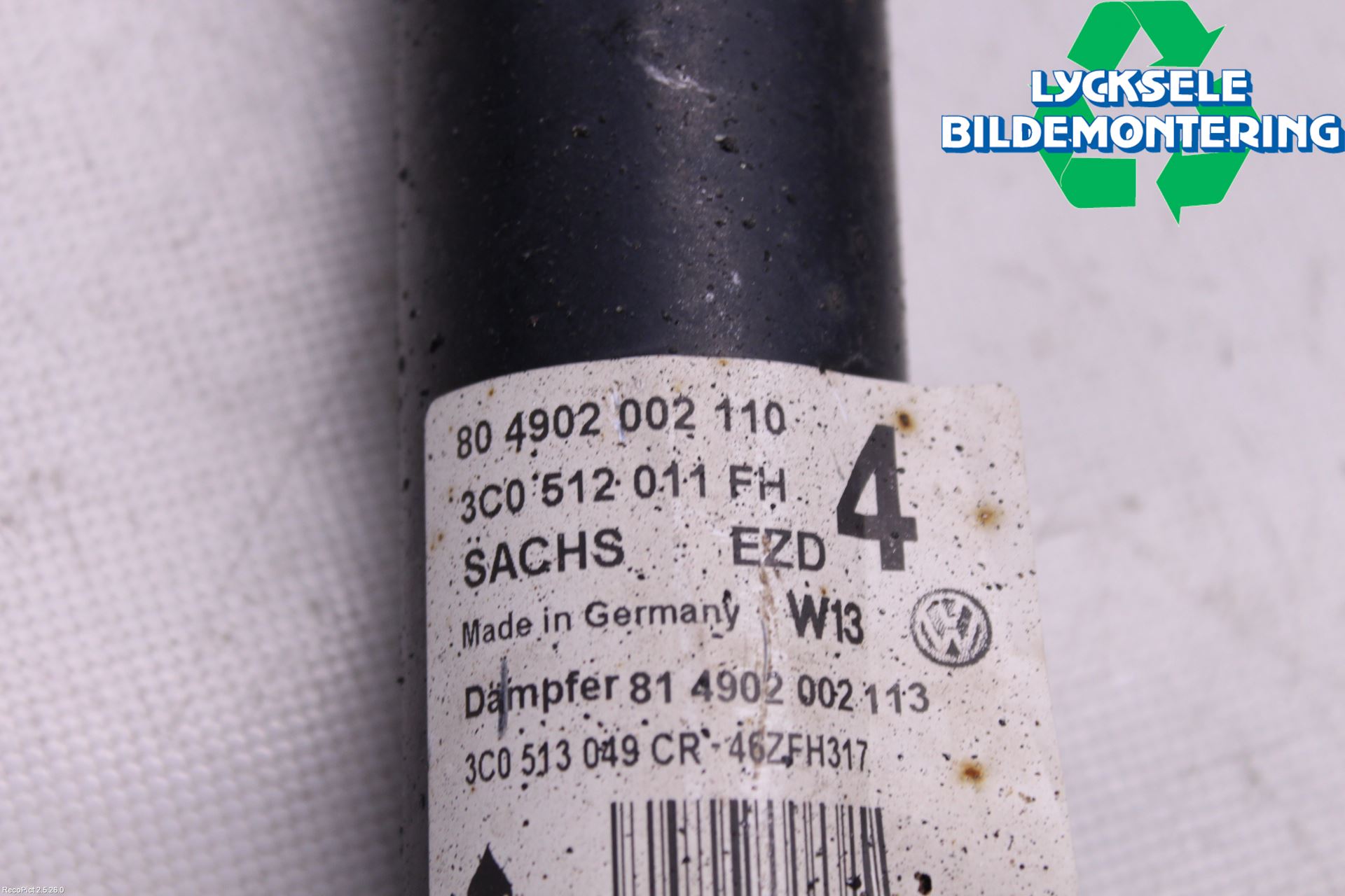 Skoda SUPERB 09-15 Stötdämpare Bak