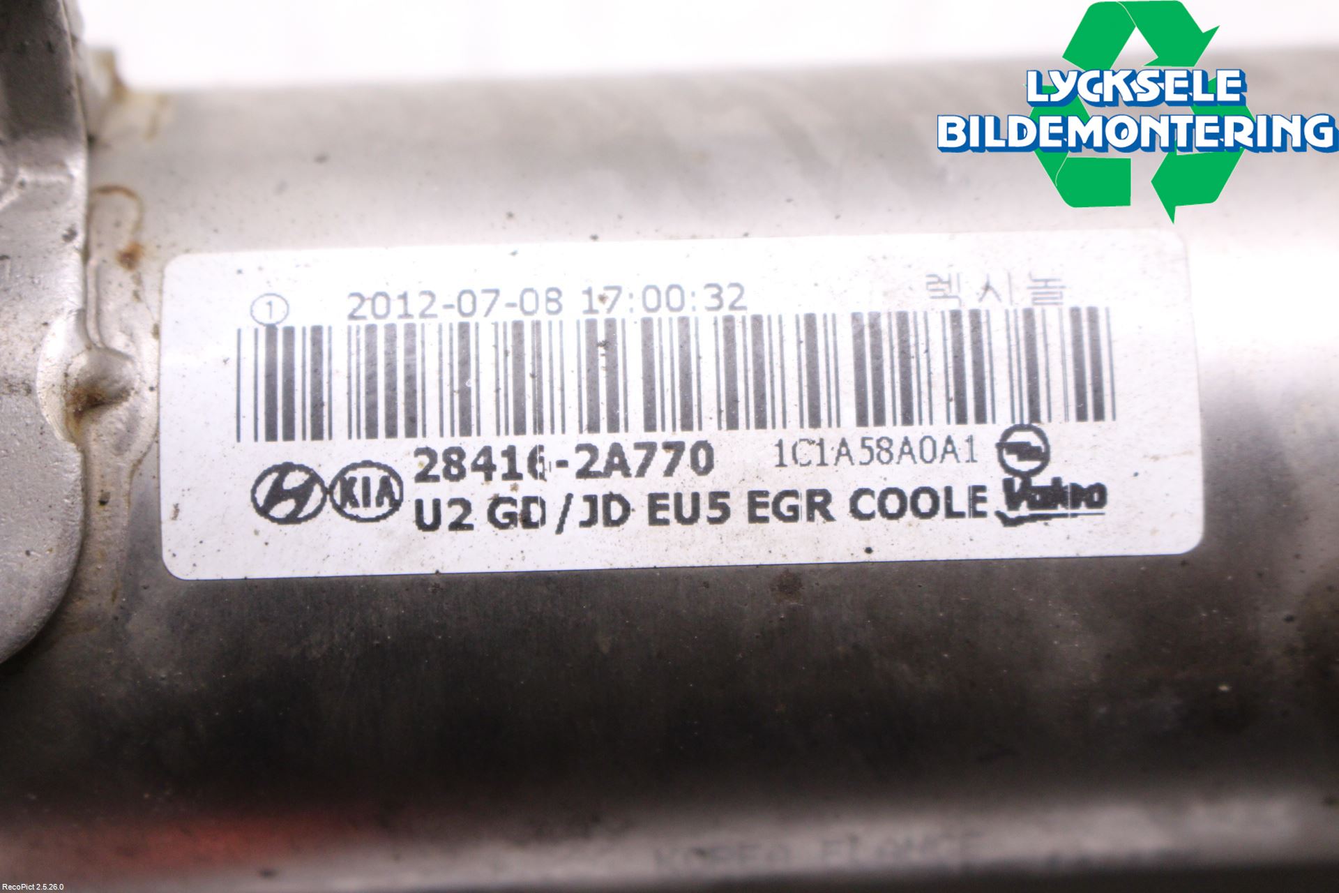 Kia CEED 12-18 Avgaskylare