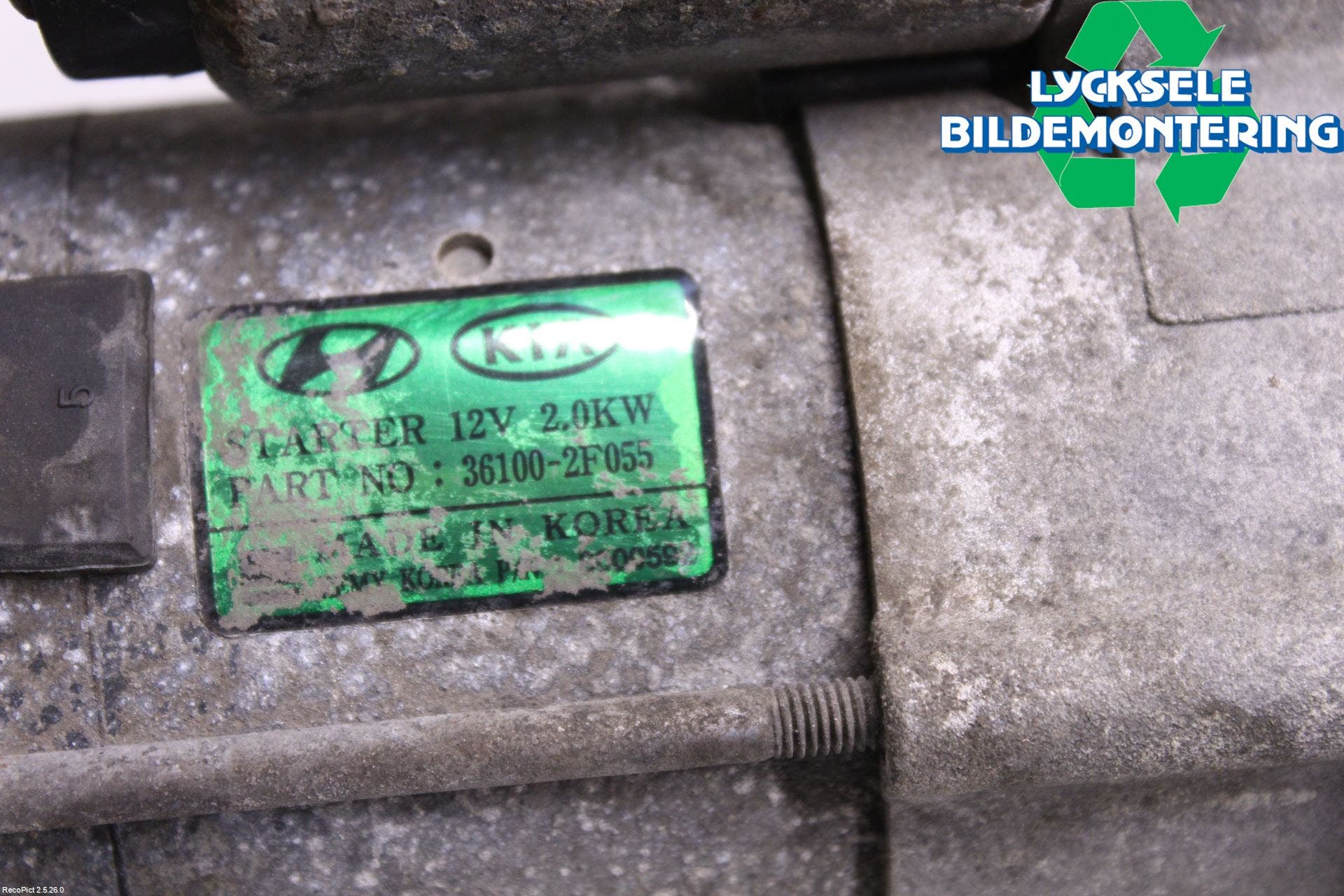 Kia SORENTO 10-14 Startmotor Diesel