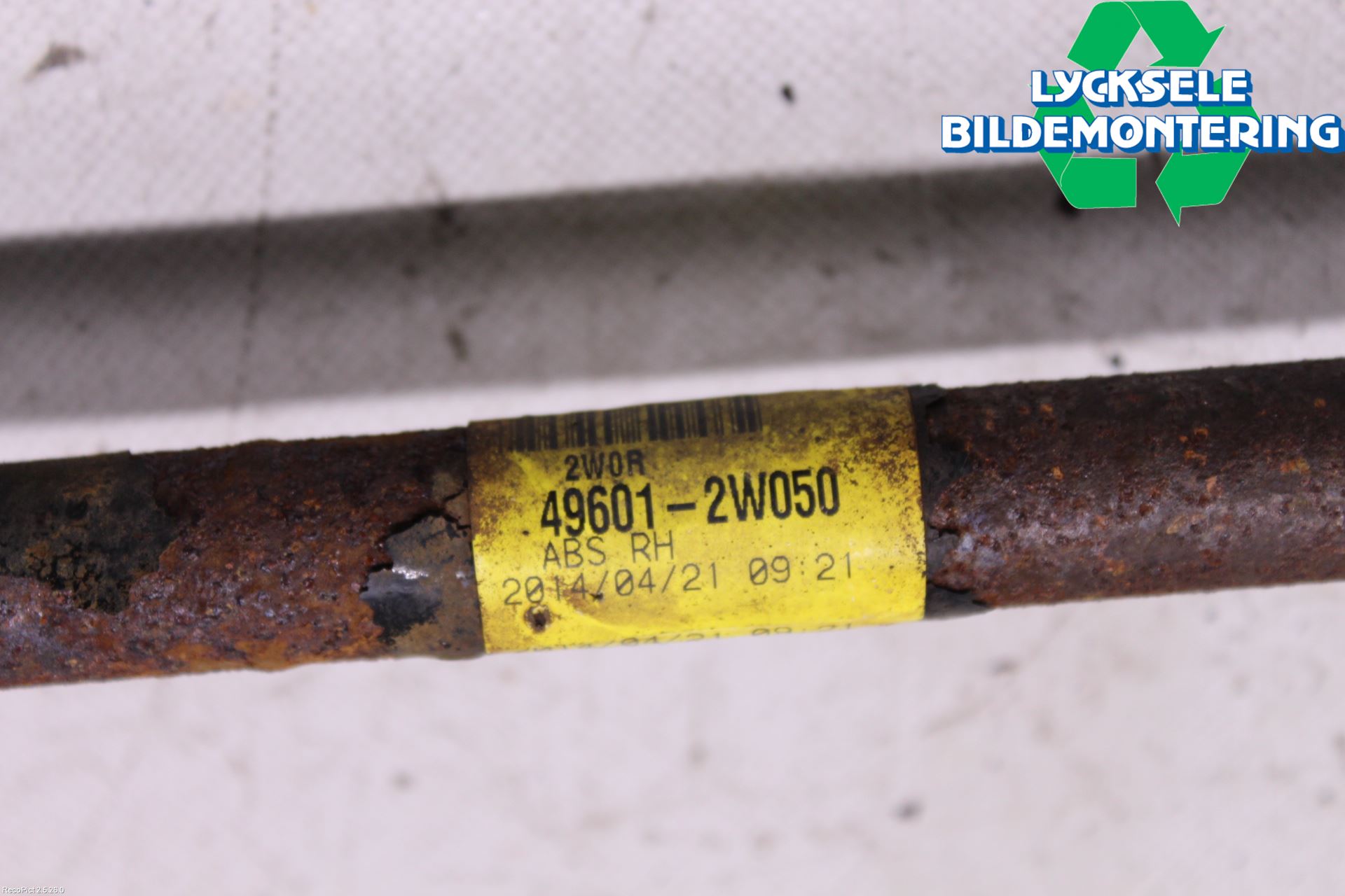 Kia SORENTO 10-14 Drivaxel Bak Höger