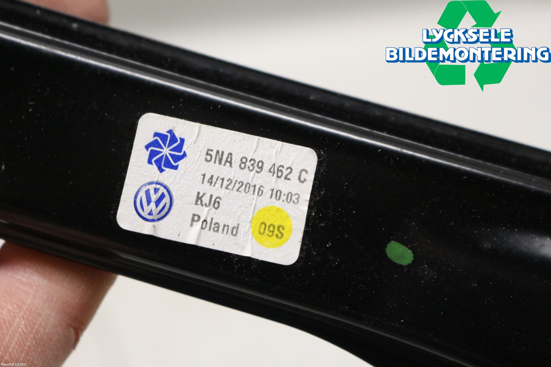Volkswagen VW TIGUAN 16-24 Fönsterhissmekanism