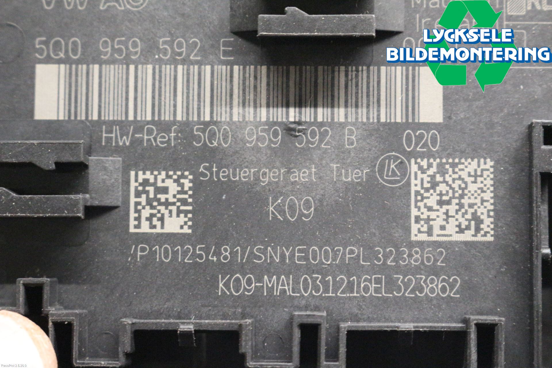 Volkswagen VW TIGUAN 16-24 Styrenhet Dörr