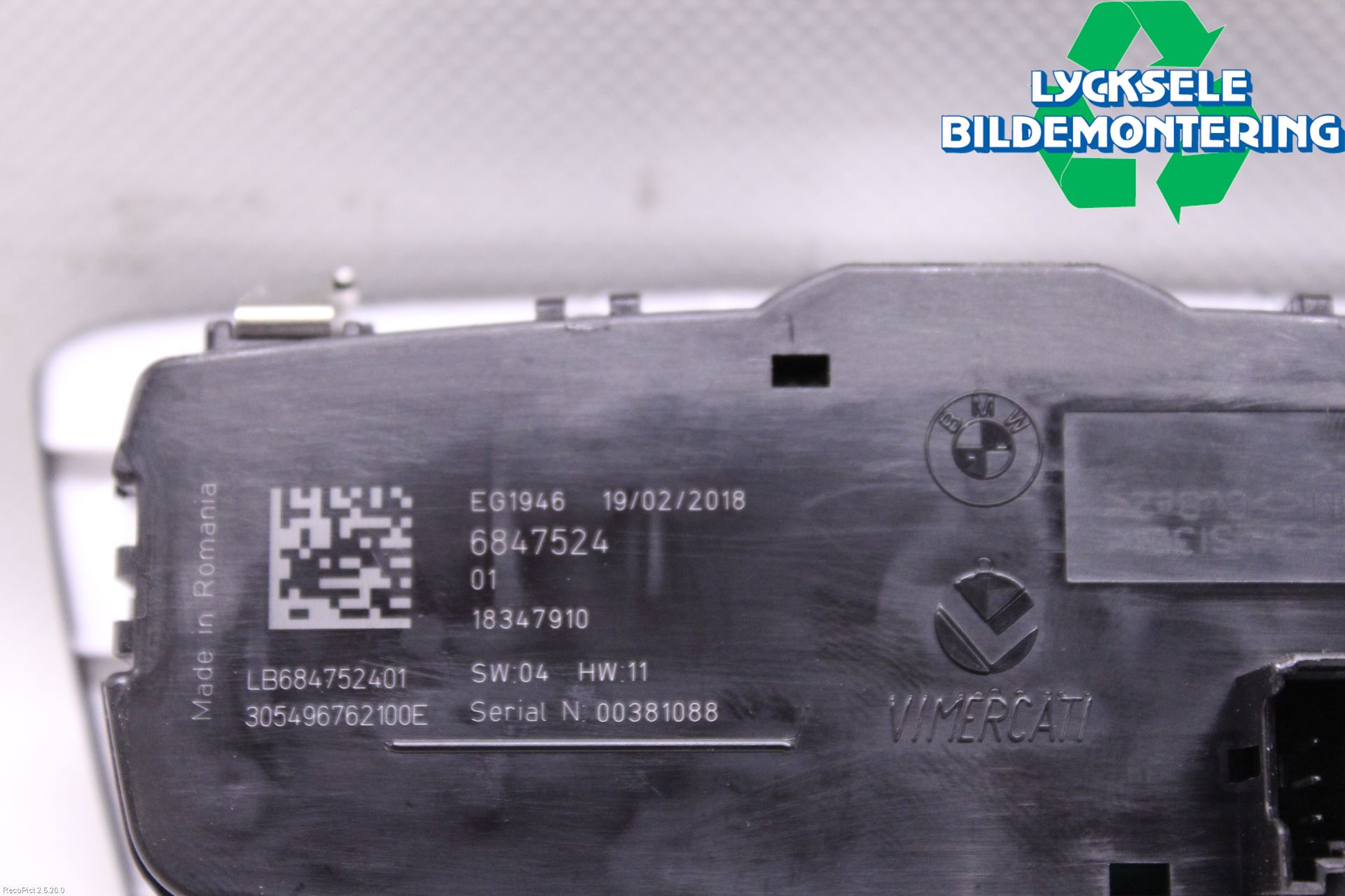 BMW X2 F39 18-23 Strömställare Ljus