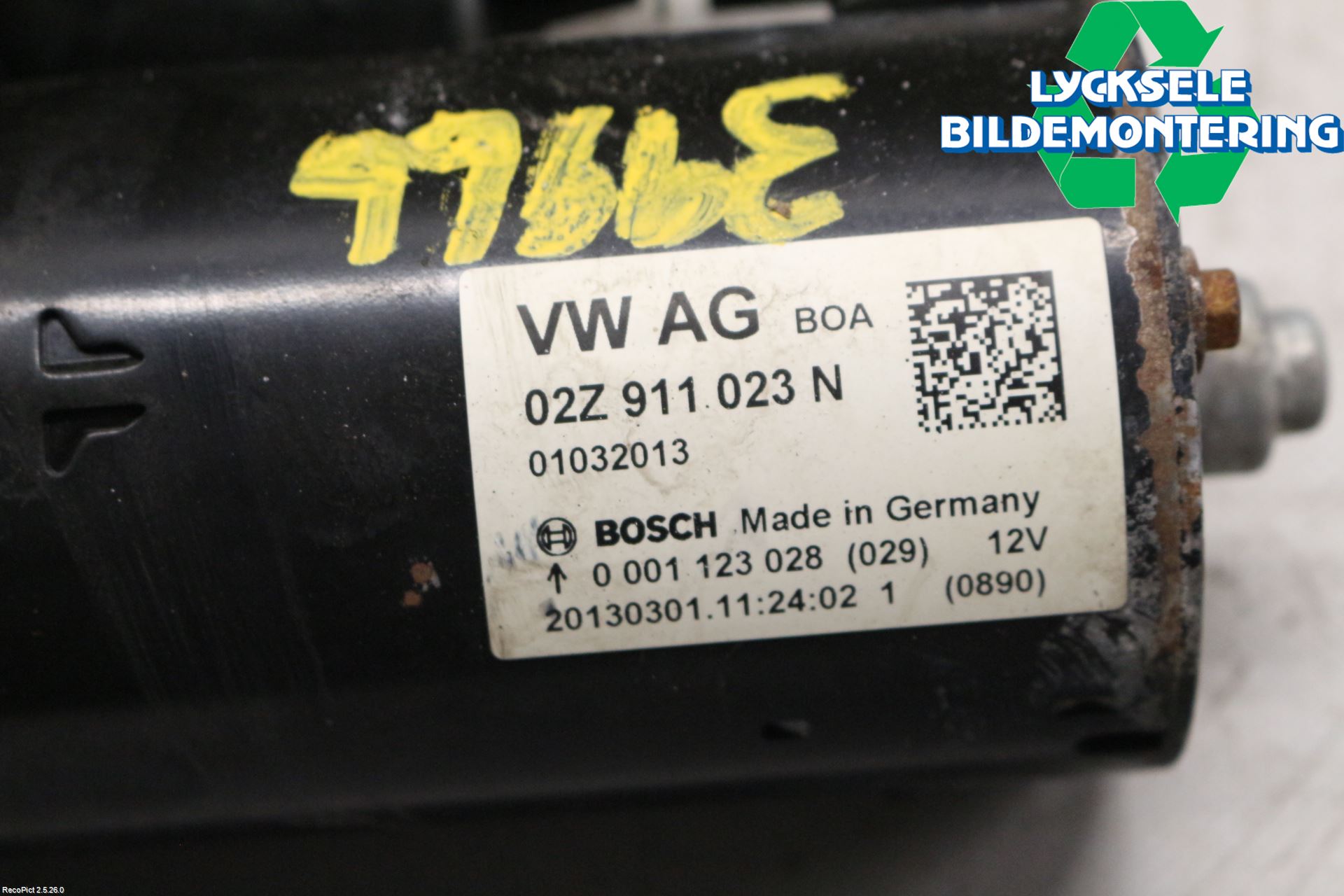 Volkswagen VW CADDY 11-15 Startmotor Diesel