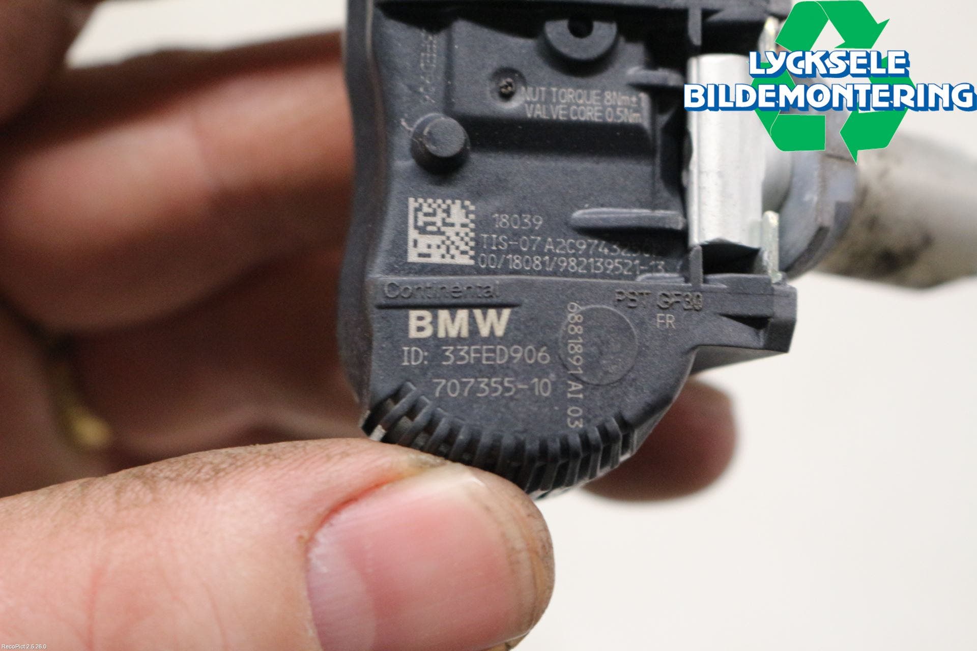 BMW X2 F39 18-23 Givare Däcktryck