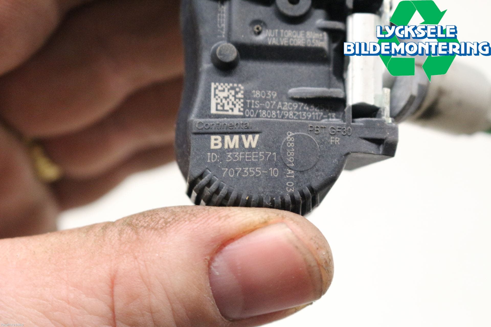 BMW X2 F39 18-23 Givare Däcktryck