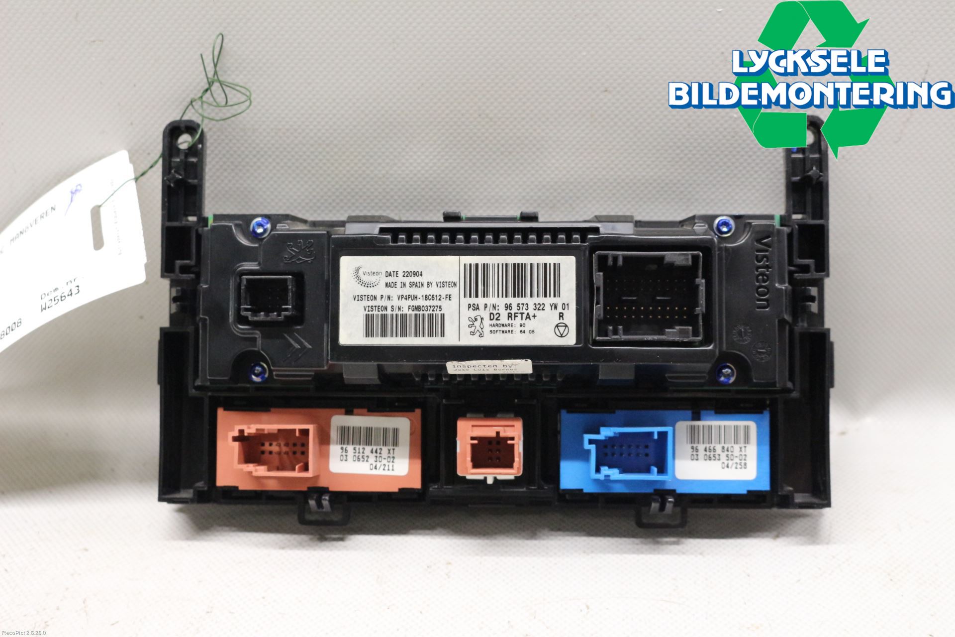 Peugeot 407 Ac Styrenhet Ac Manöveren