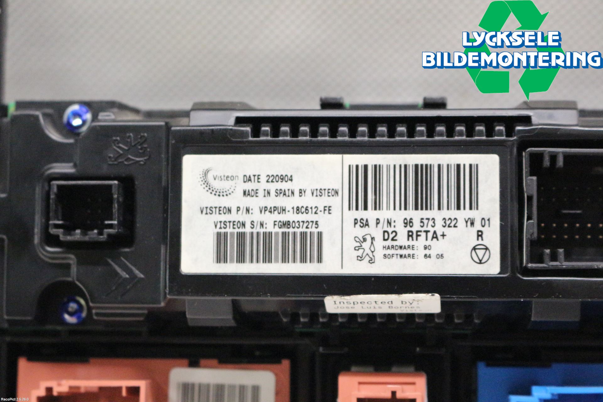 Peugeot 407 Ac Styrenhet Ac Manöveren