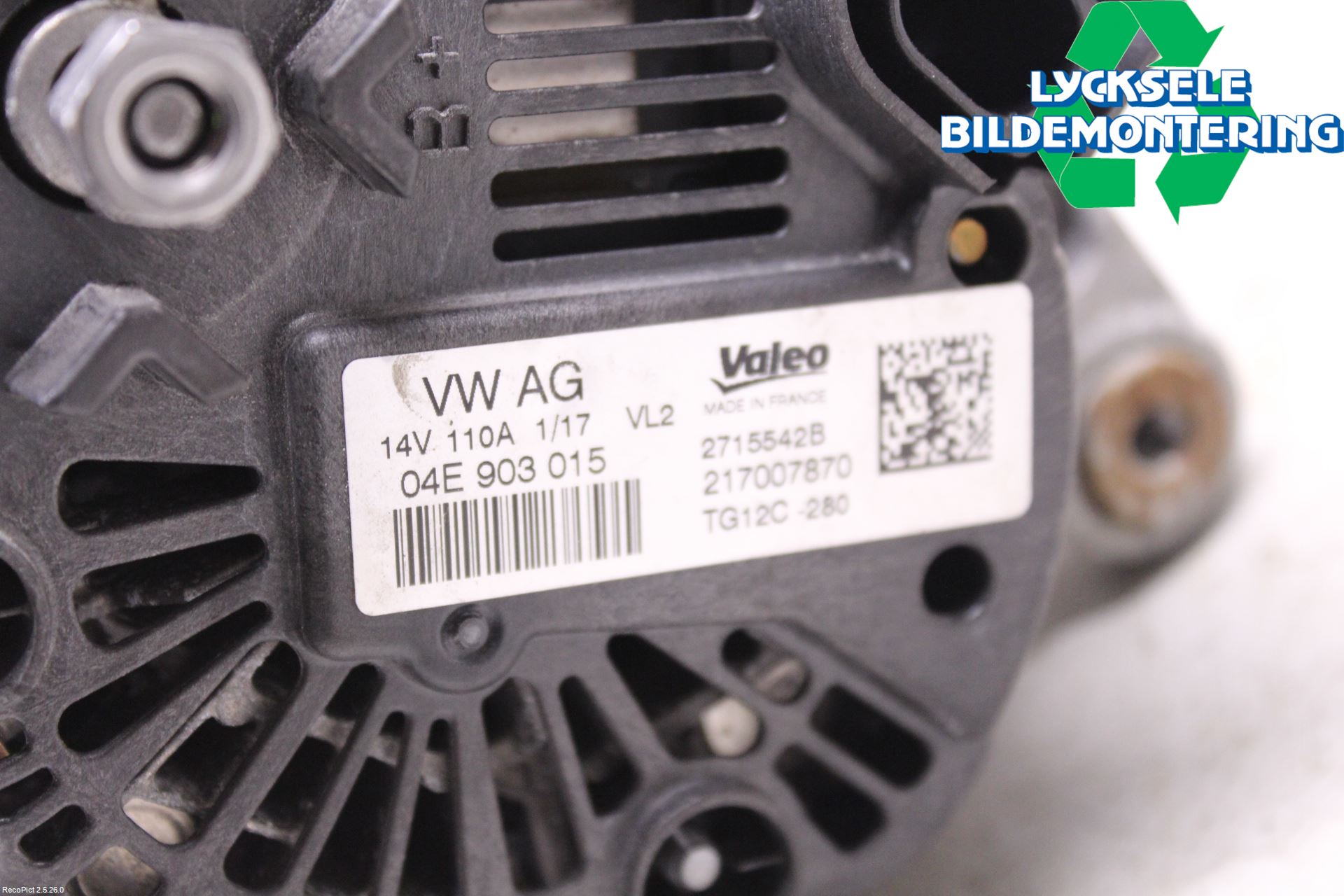 Skoda FABIA 15-21 Generator