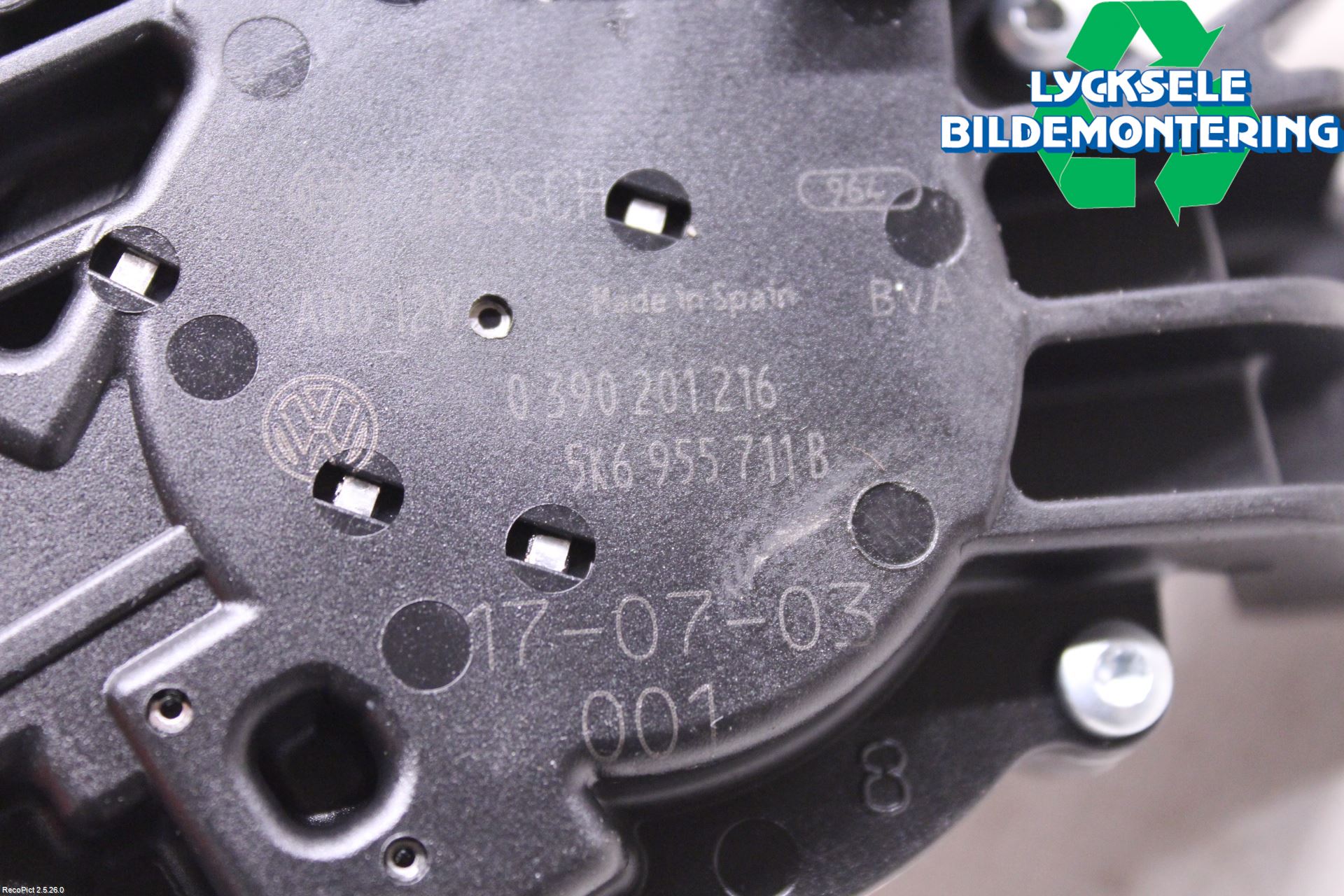 Volkswagen VW SHARAN 11- Torkarmotor Baklucka