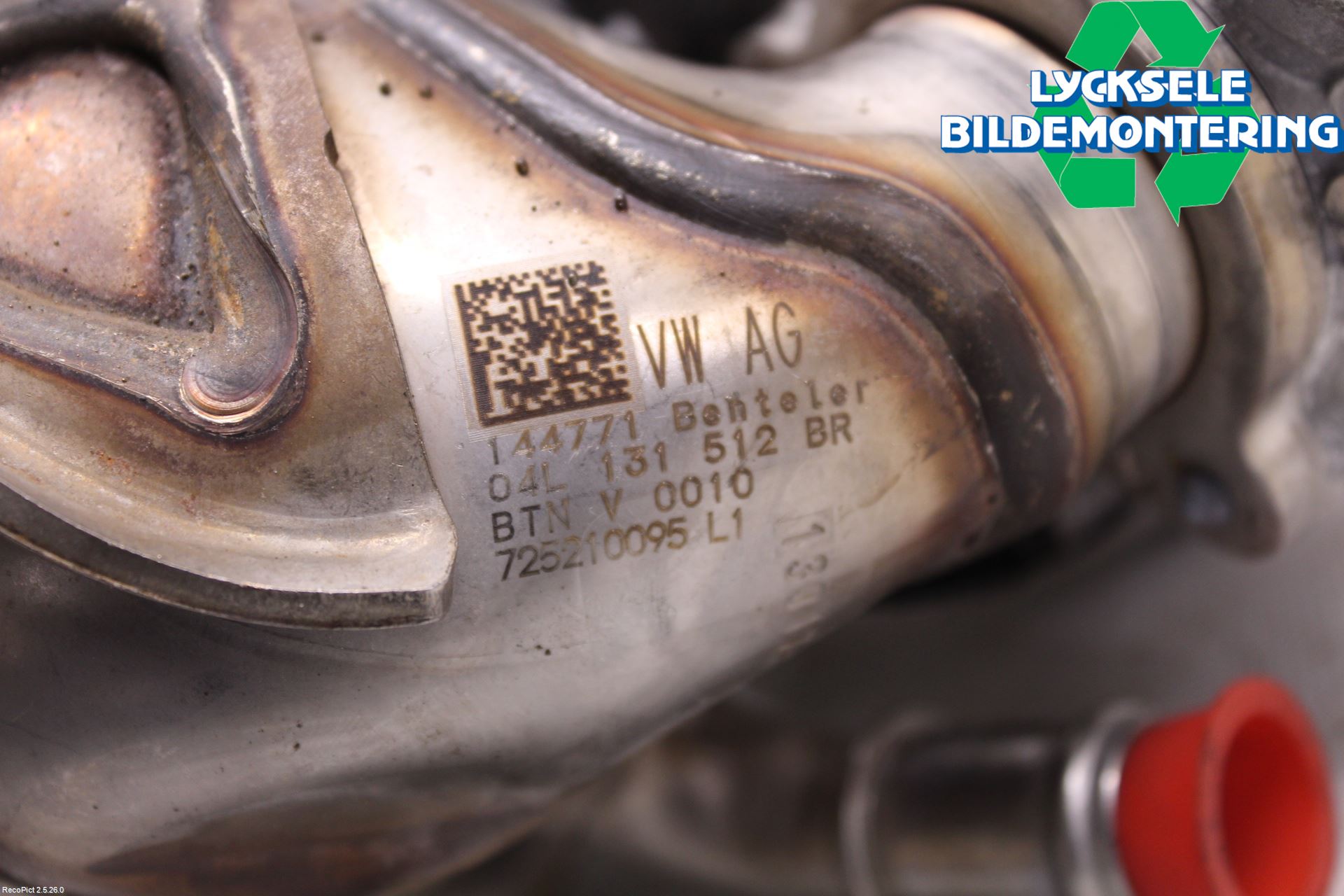 Volkswagen VW SHARAN 11- Avgaskylare