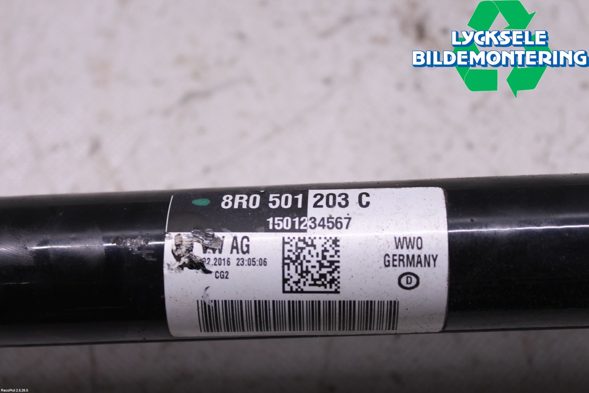 Audi A6/S6 4G 11-18 Drivaxel Bak Höger