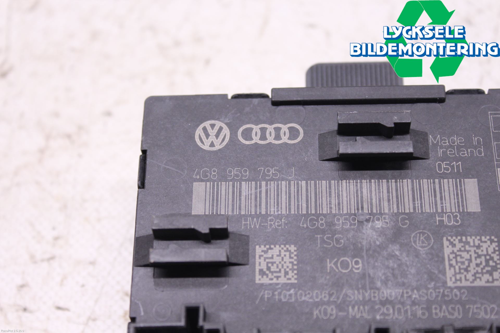 Audi A6/S6 4G 11-18 Styrenhet Dörr