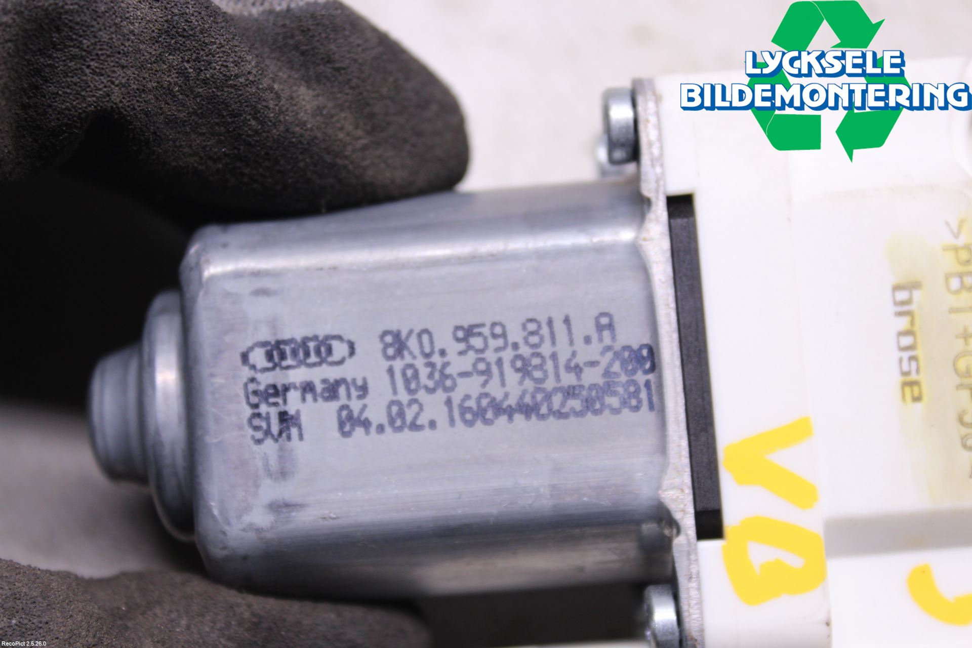 Audi A6/S6 4G 11-18 Fönsterhissmotor