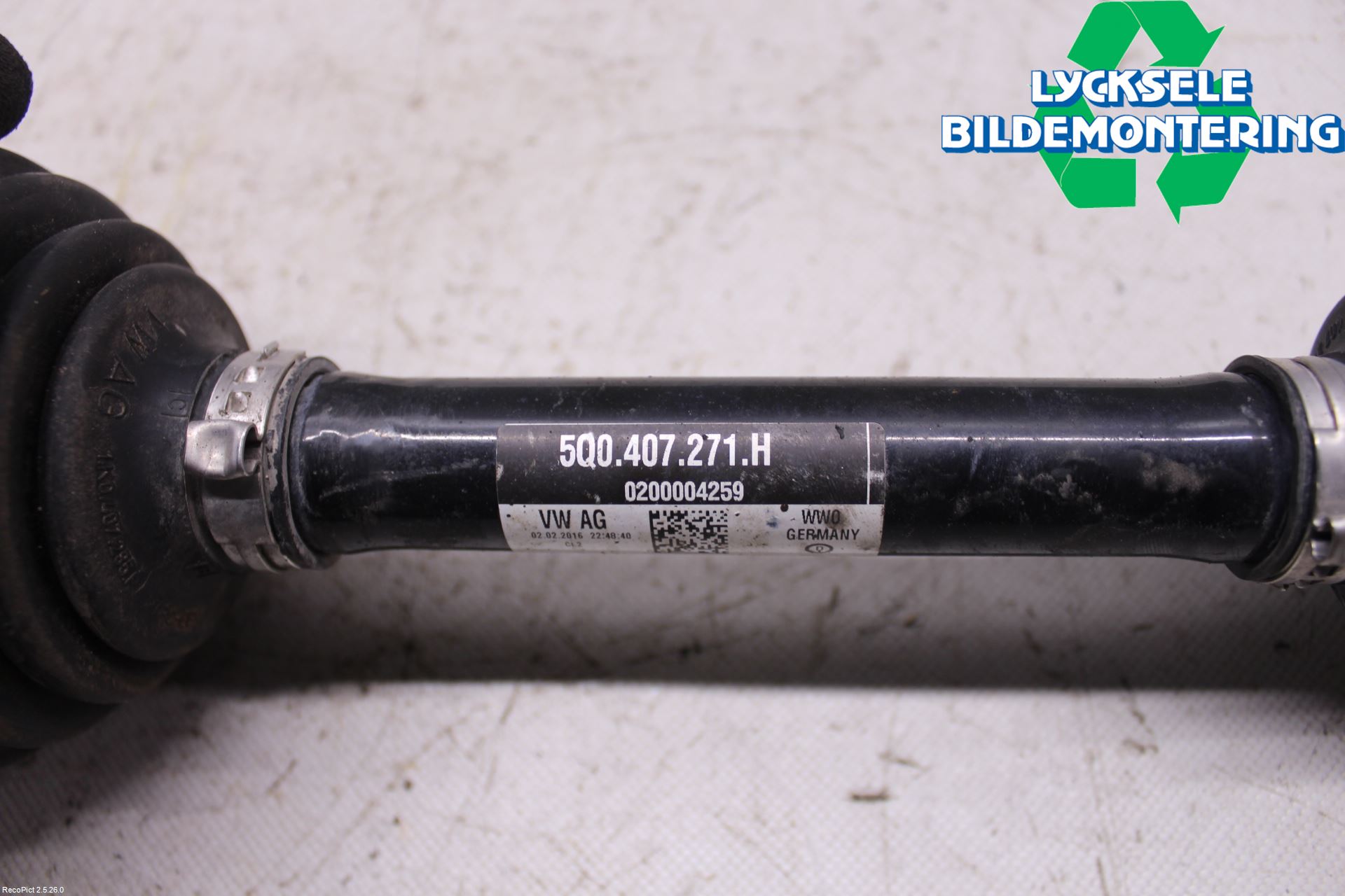 Skoda OCTAVIA (5E) 13-20 Drivaxel Fram Vänster