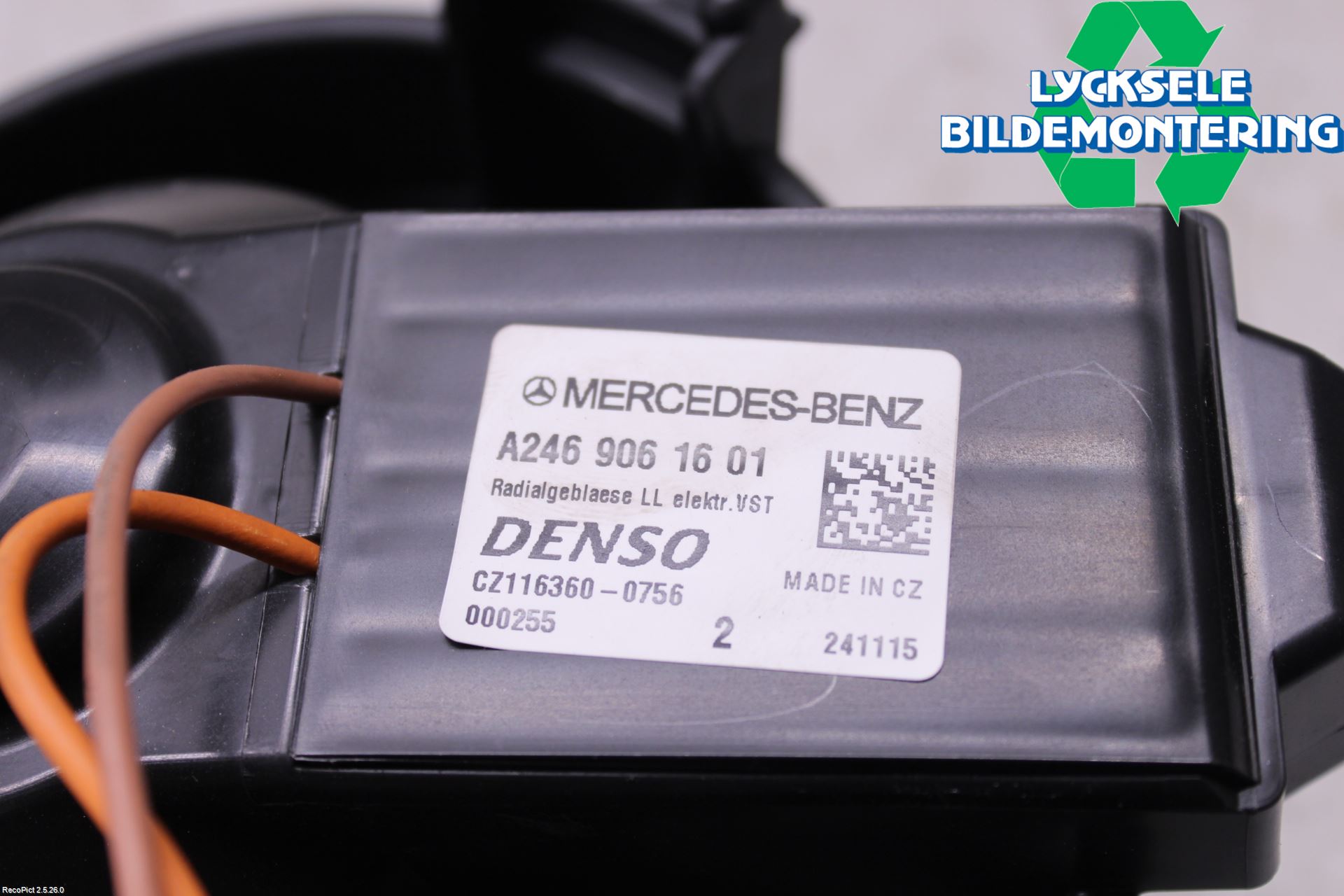 Mercedes-Benz MB CLA-KLASS (C117/X117) 13-19 Ac Värmefläkt