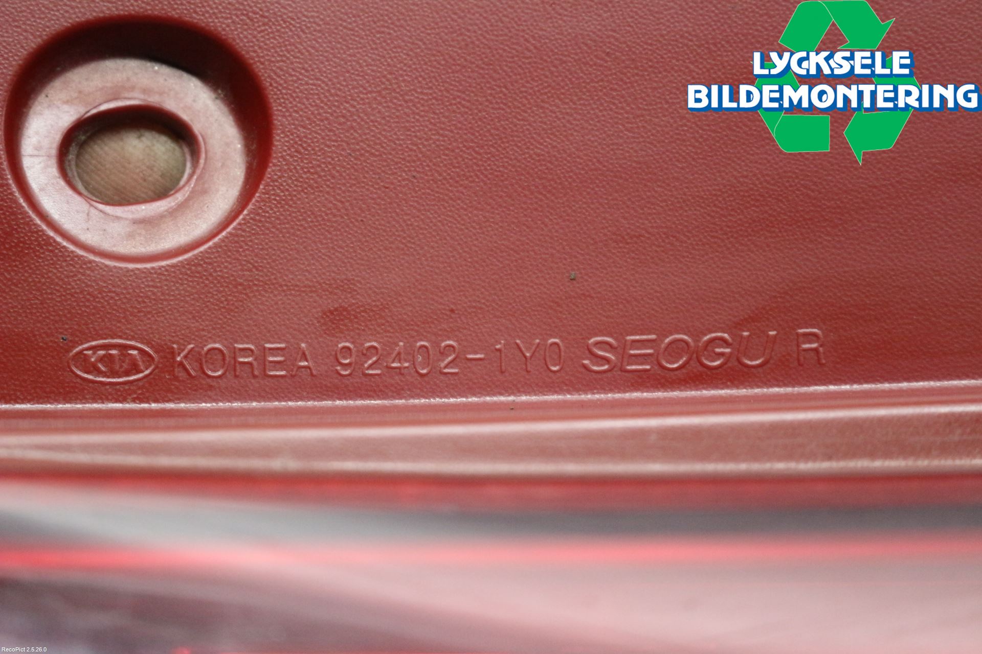 Kia PICANTO 12-17 Bakljus Höger