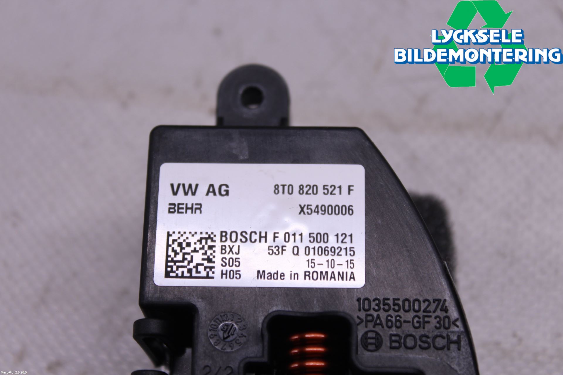 Audi A5 07-16 Värmefläktsmotstånd