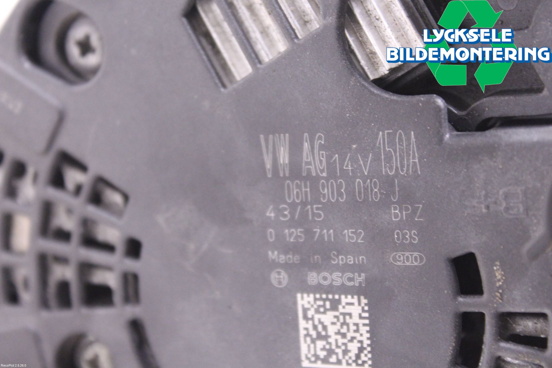 Audi A5 07-16 Generator