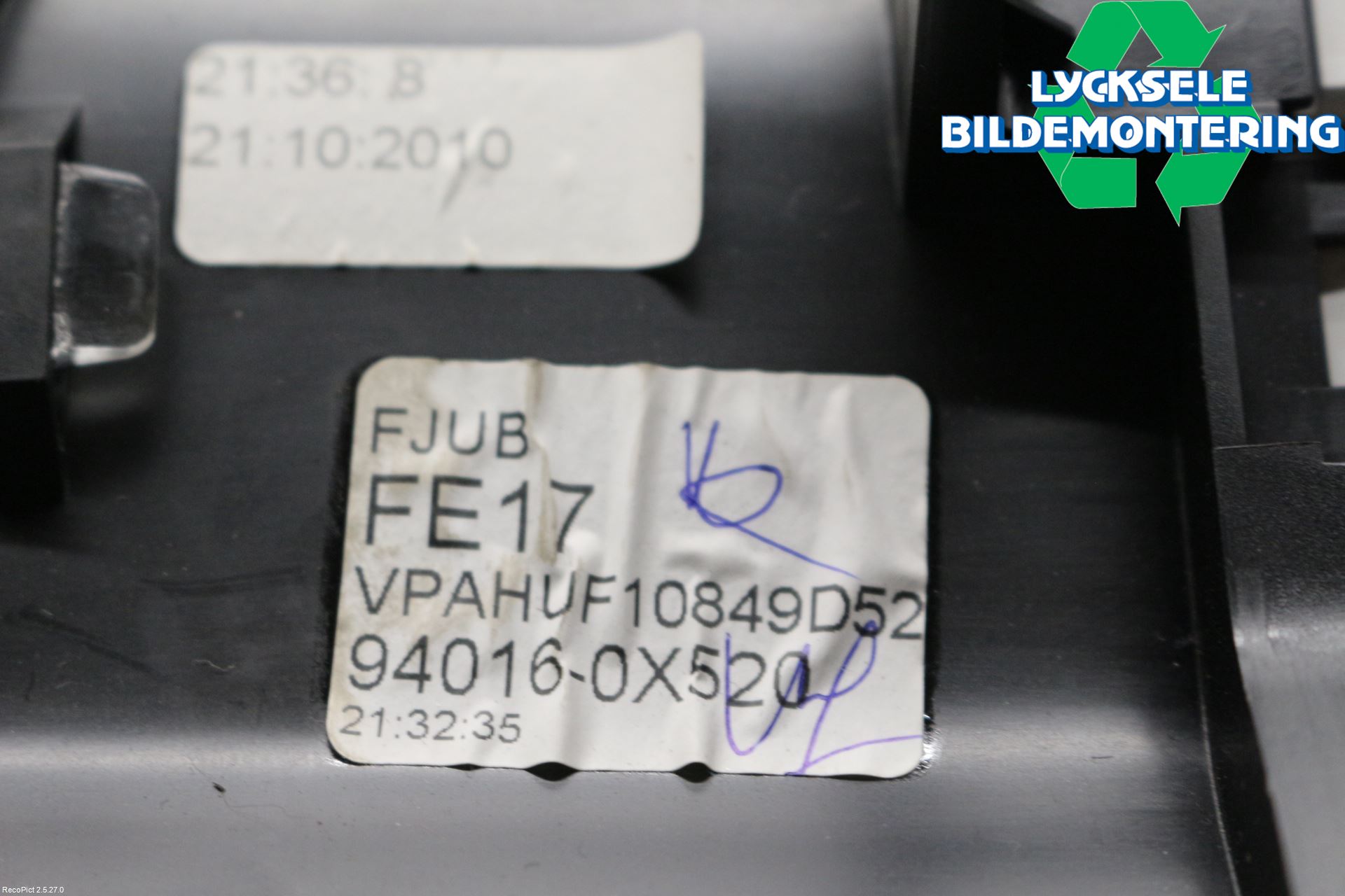 Hyundai i10 PA 08-13 Instrument Komb