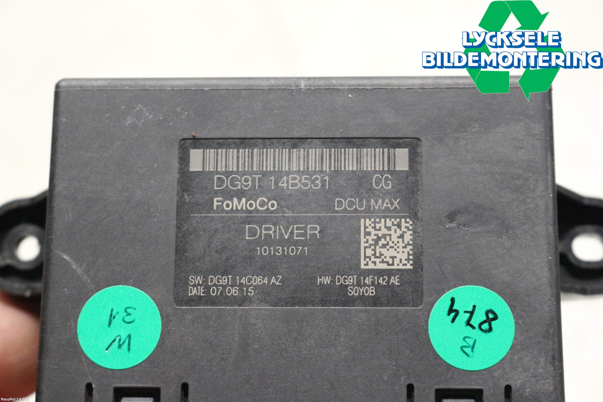 Ford GALAXY 16- Styrenhet Dörr