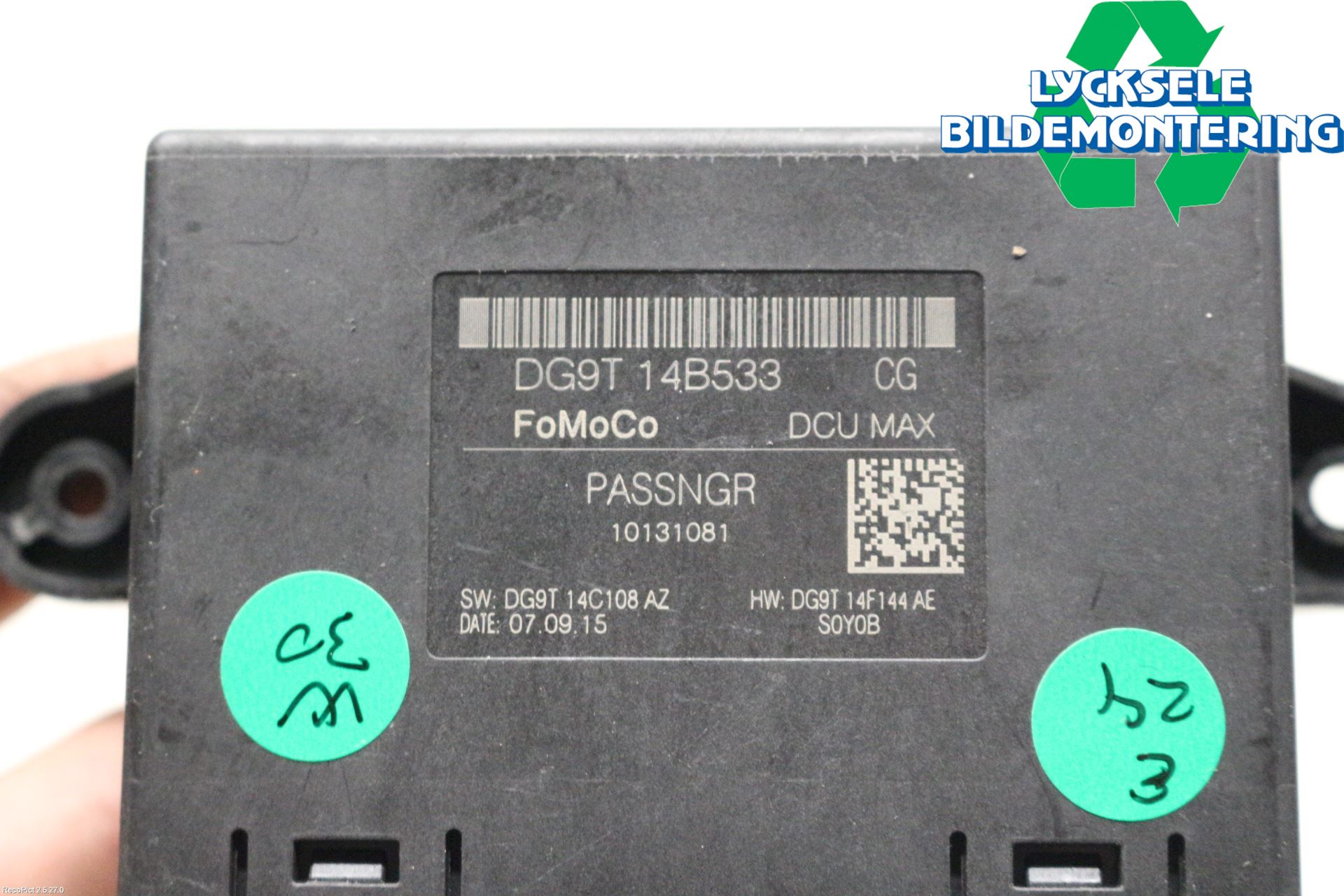 Ford GALAXY 16- Styrenhet Dörr