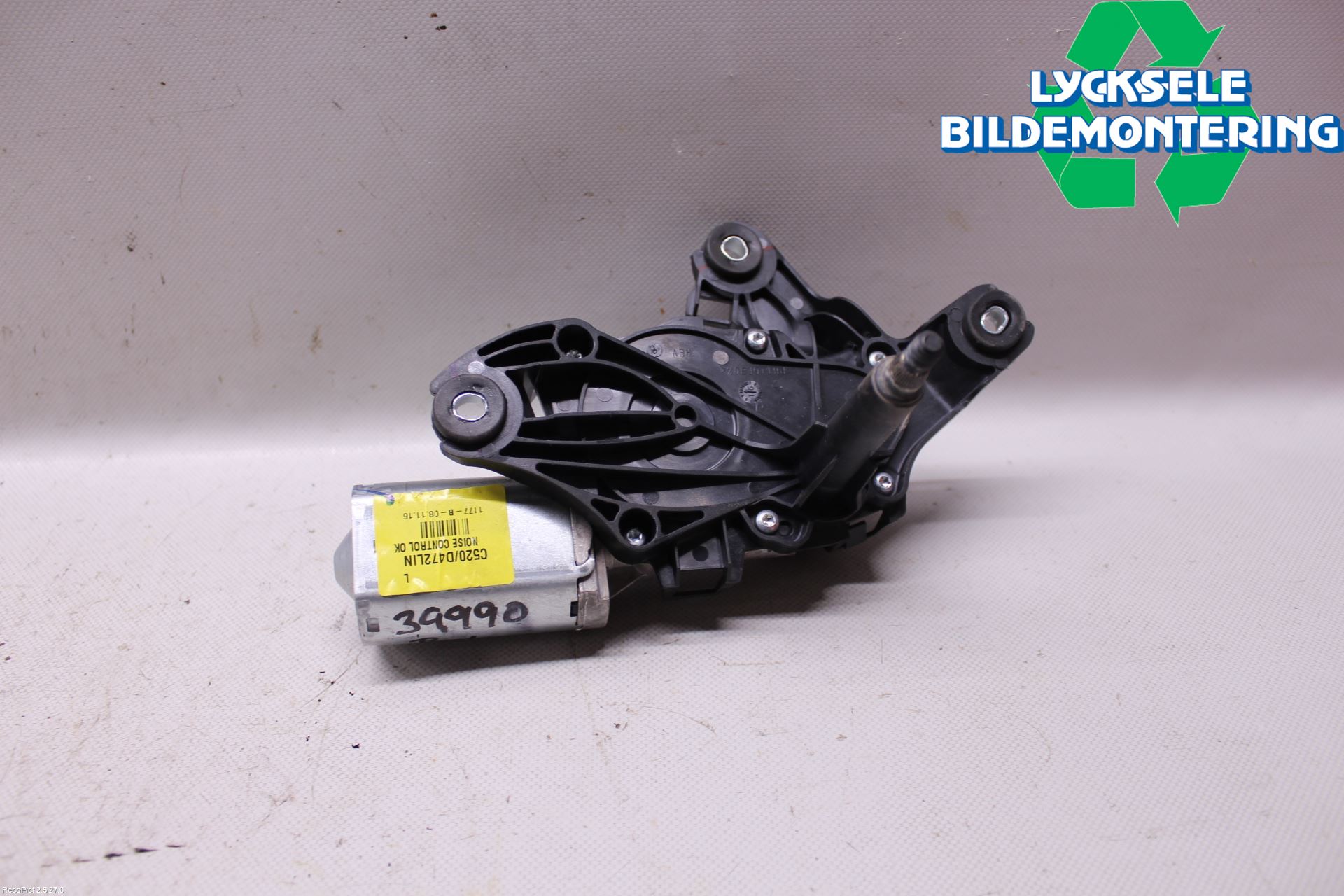 Ford KUGA 17-19 Torkarmotor Baklucka