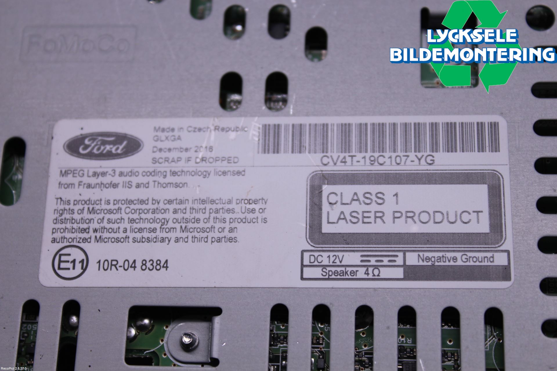 Ford KUGA 17-19 Cd Radio - Multimediapanel