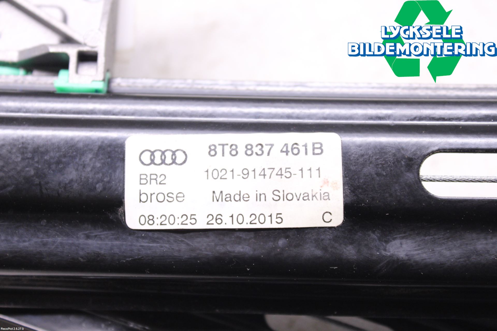 Audi A5 07-16 Fönsterhissmekanism