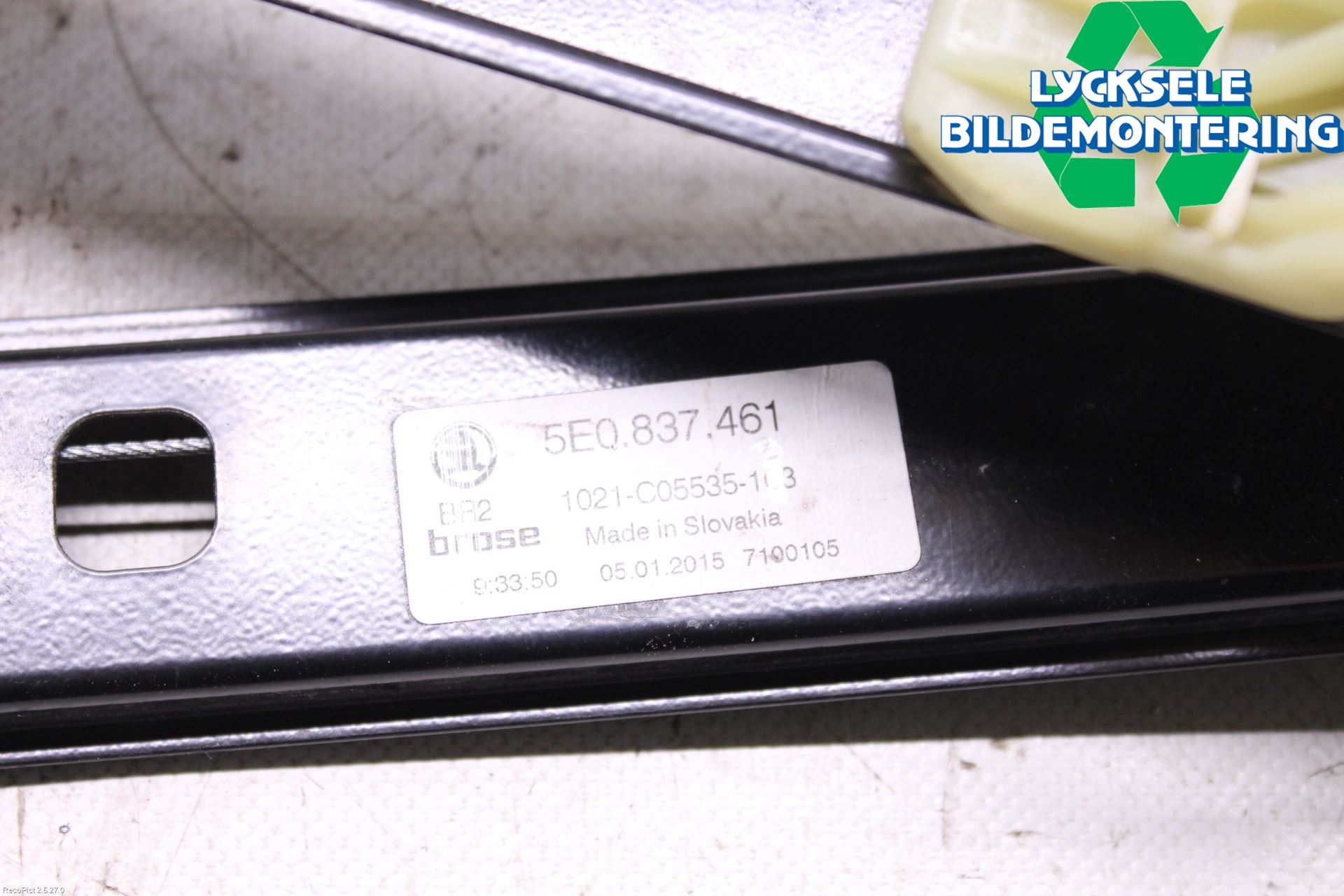 Skoda OCTAVIA (5E) 13-20 Fönsterhissmekanism