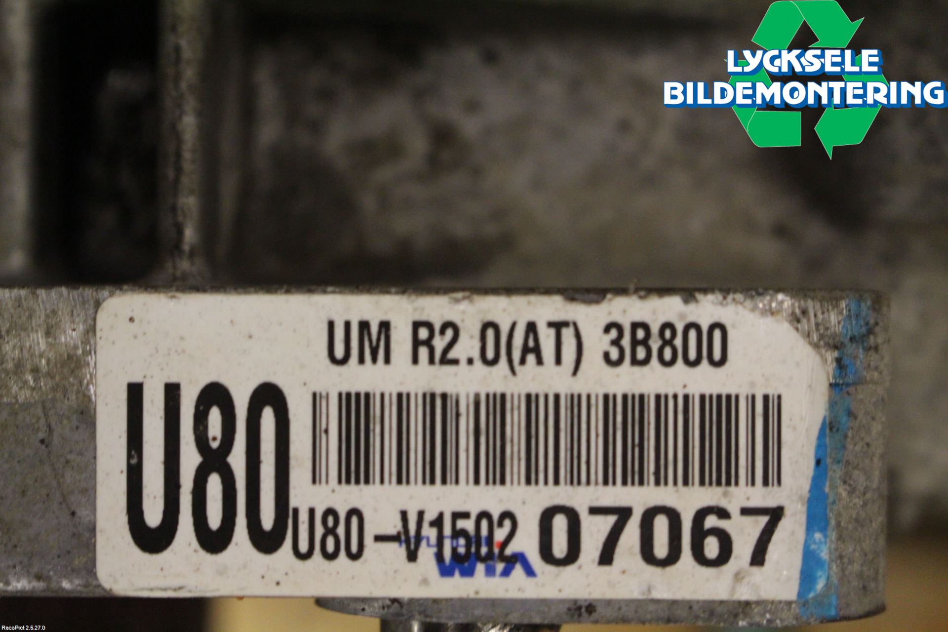 Kia SORENTO 15-20 Växel Fördelningslåda